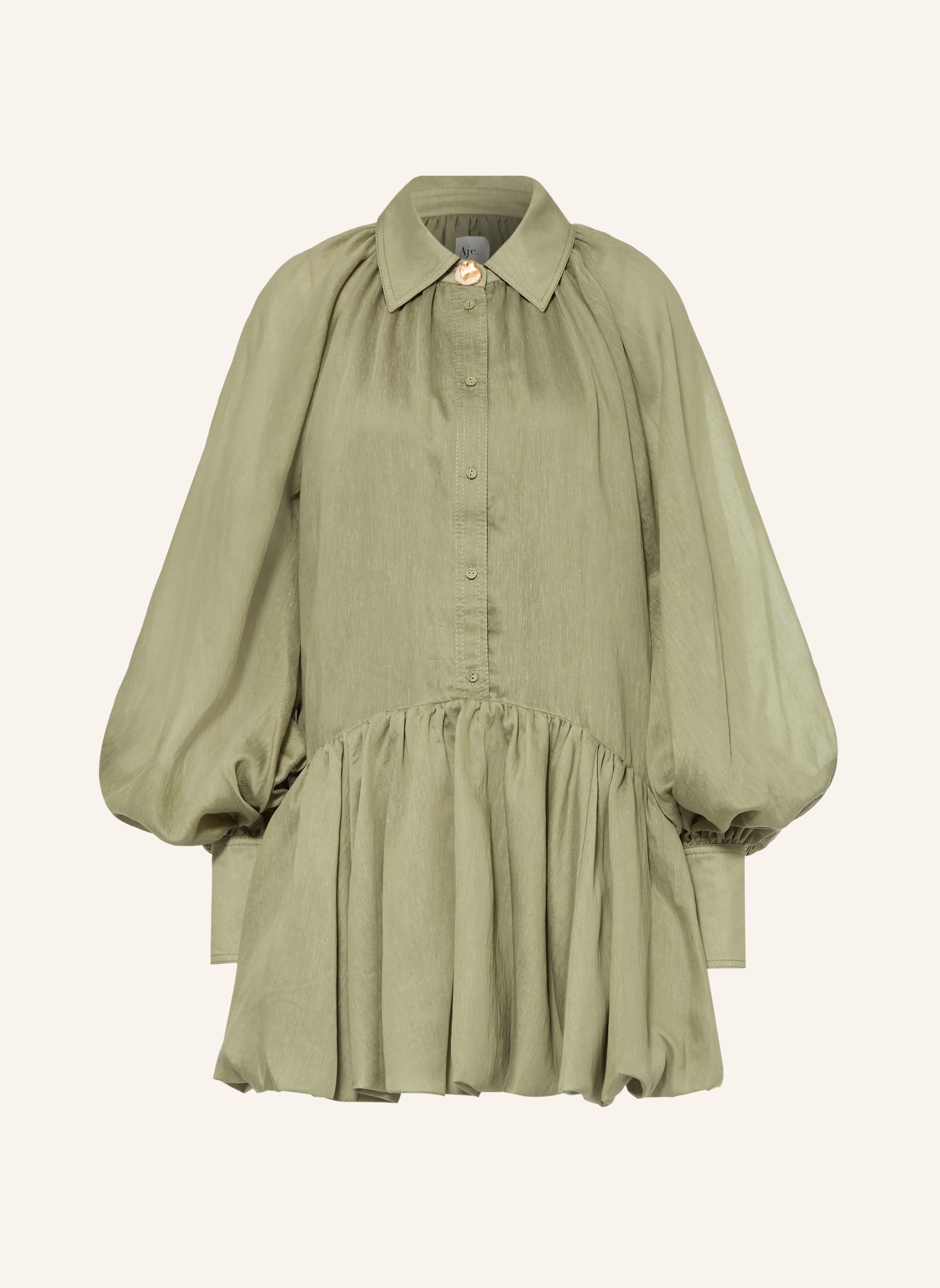 Aje. Overhemdjurk MIETTA: GROEN