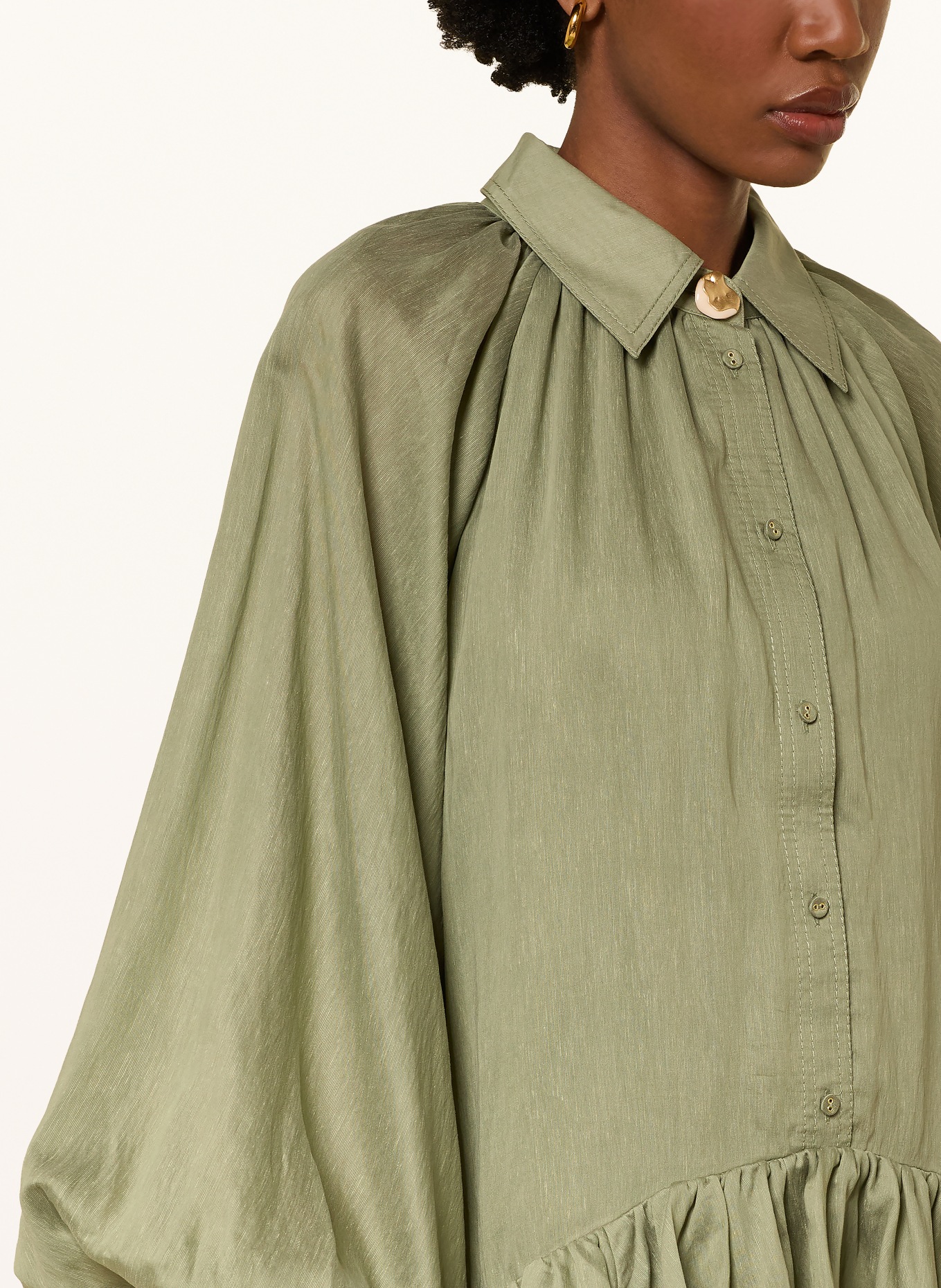 Aje. Overhemdjurk MIETTA: GROEN