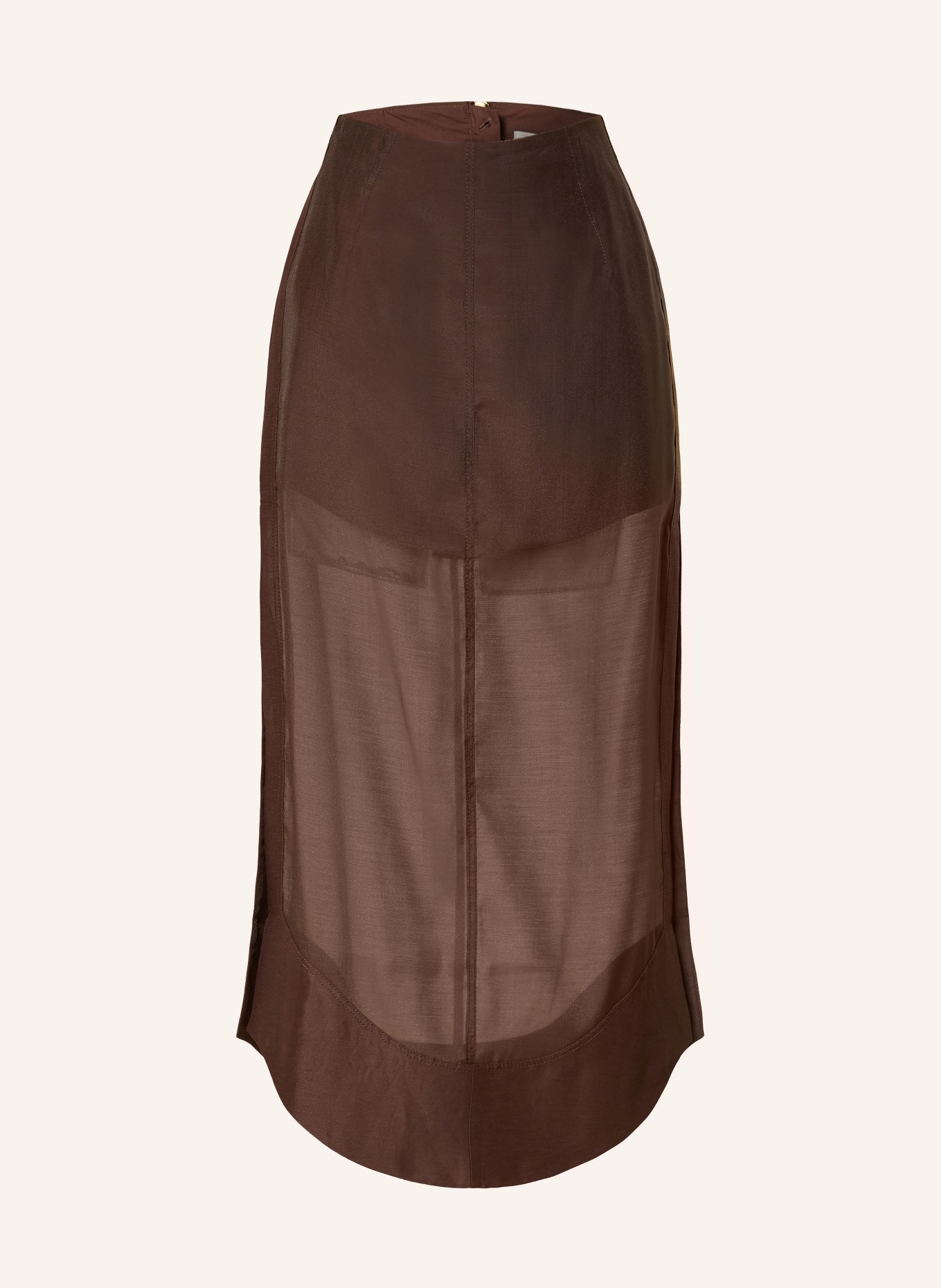 Aje. Rock CAPTURE in een mix van materialen met studs: MARRON FONCÉ