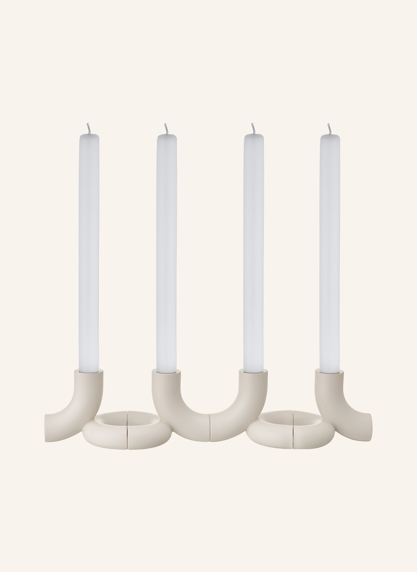 blomus 2er-Set Kerzenhalter DOODLE: HELLGELB