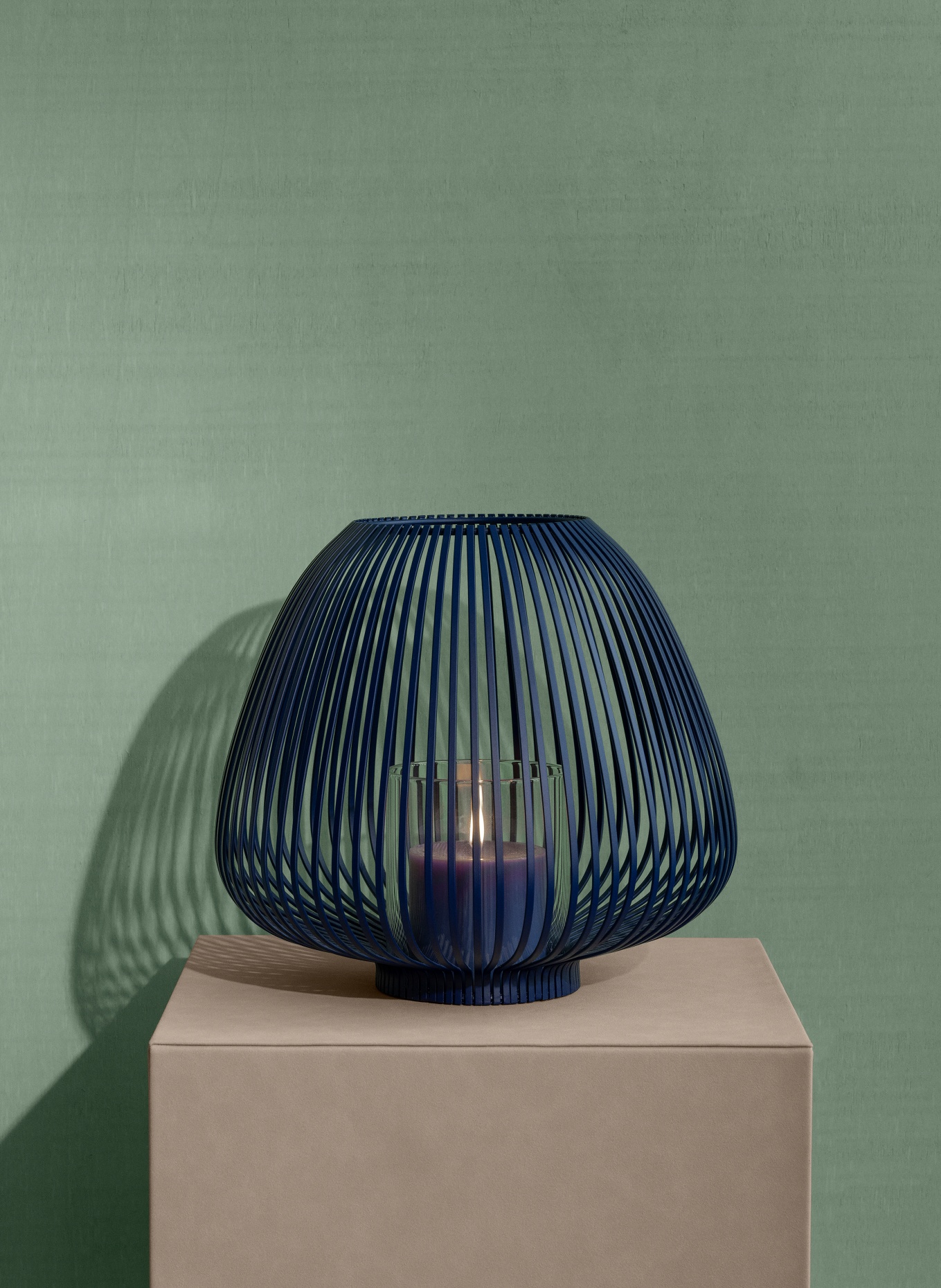 blomus Laterne LYVA M: BLAU