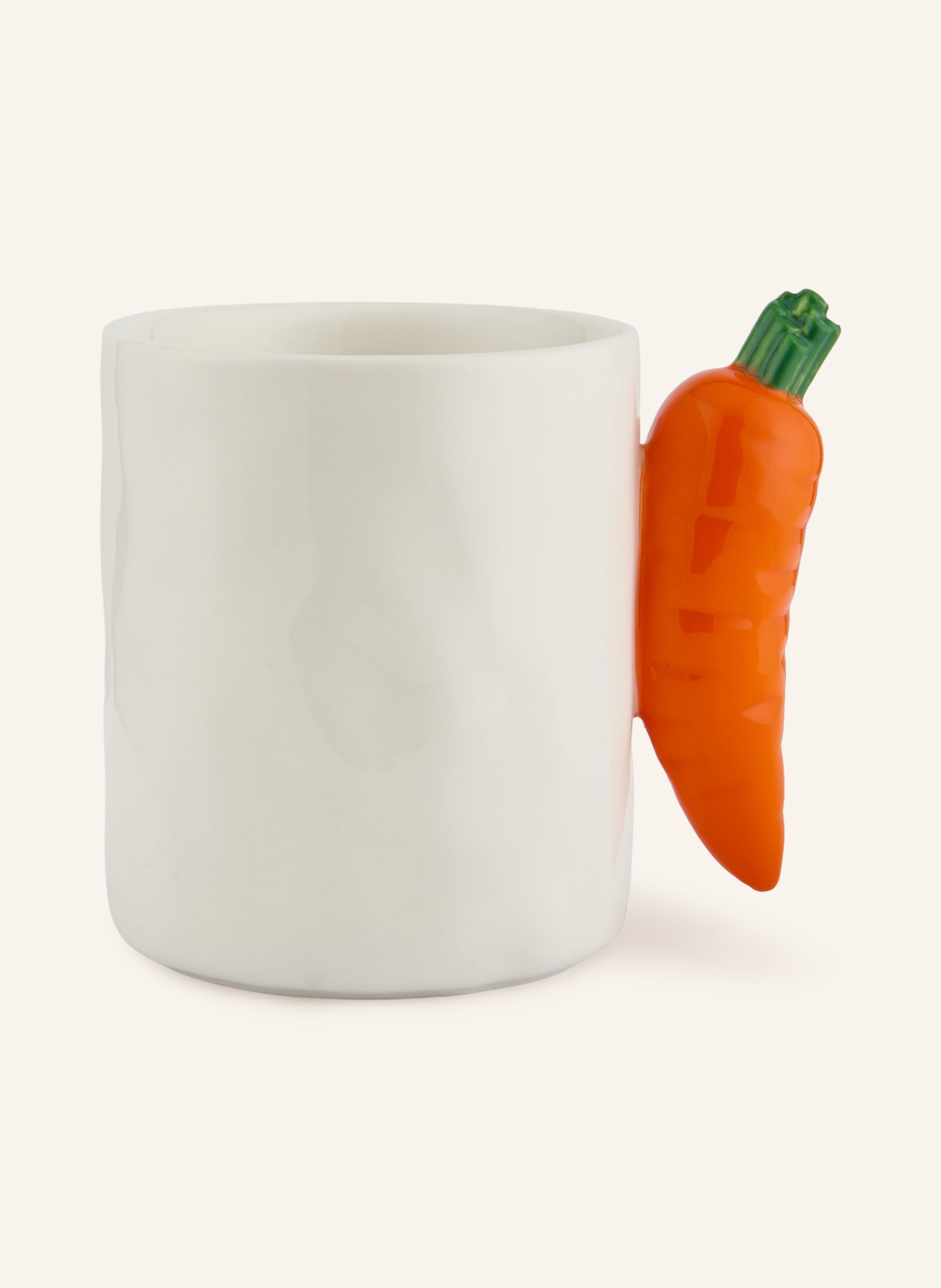 fluid MARKET Beker met handvat CARROT: WIT / ORANJE / GROEN