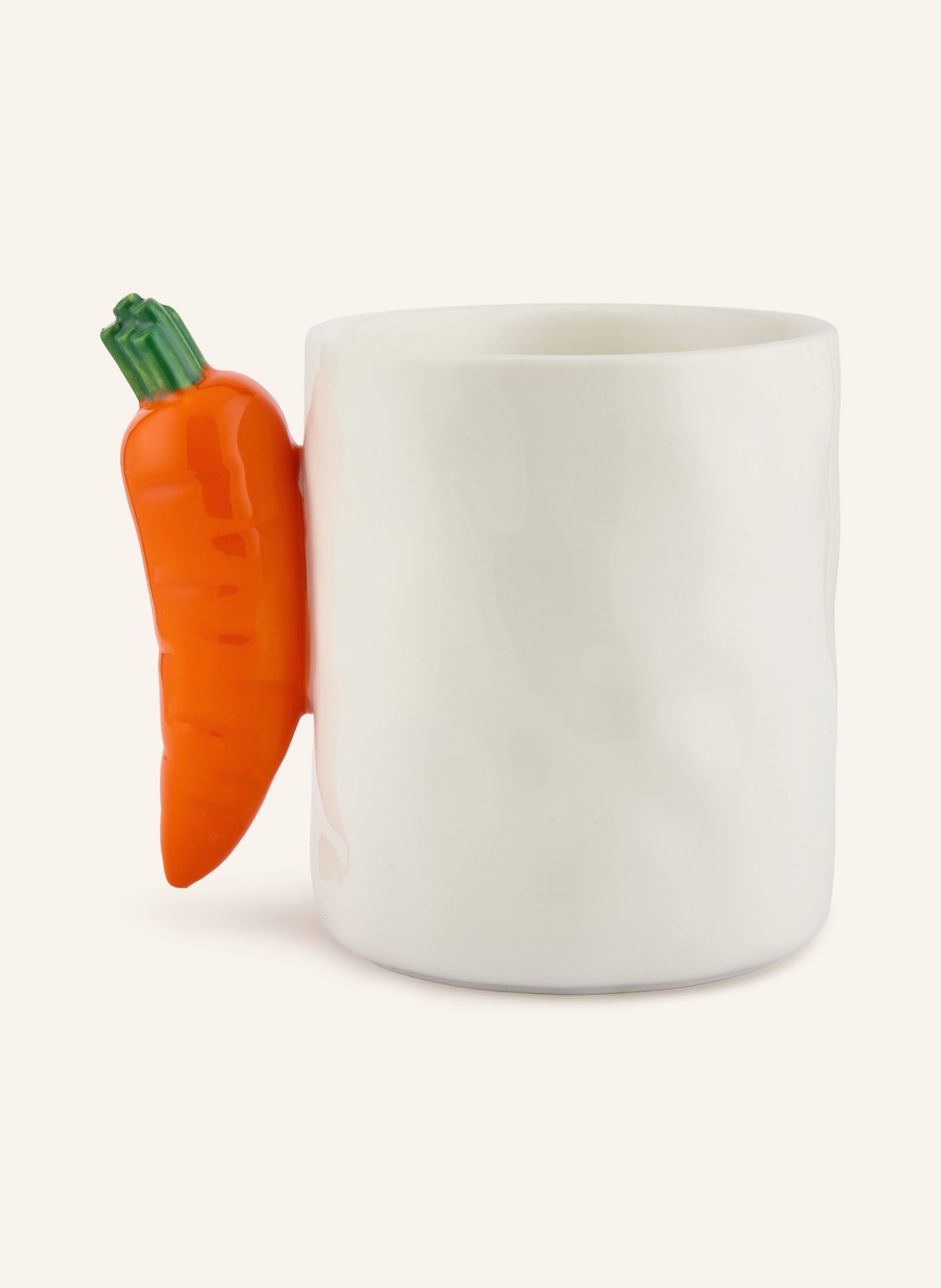 fluid MARKET Beker met handvat CARROT: WIT / ORANJE / GROEN