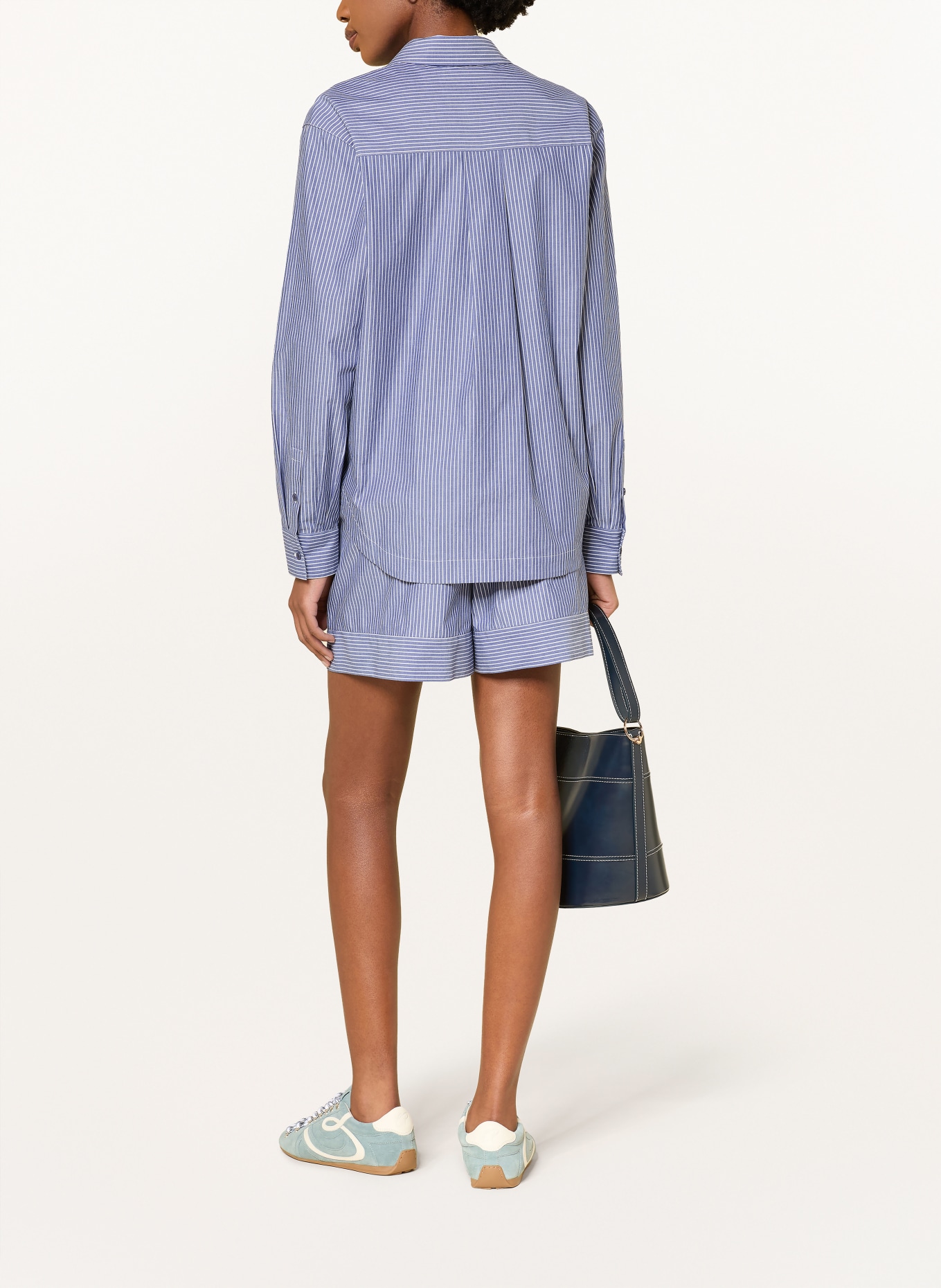 CLAUDIE PIERLOT Hemdbluse: BLAU / WEISS