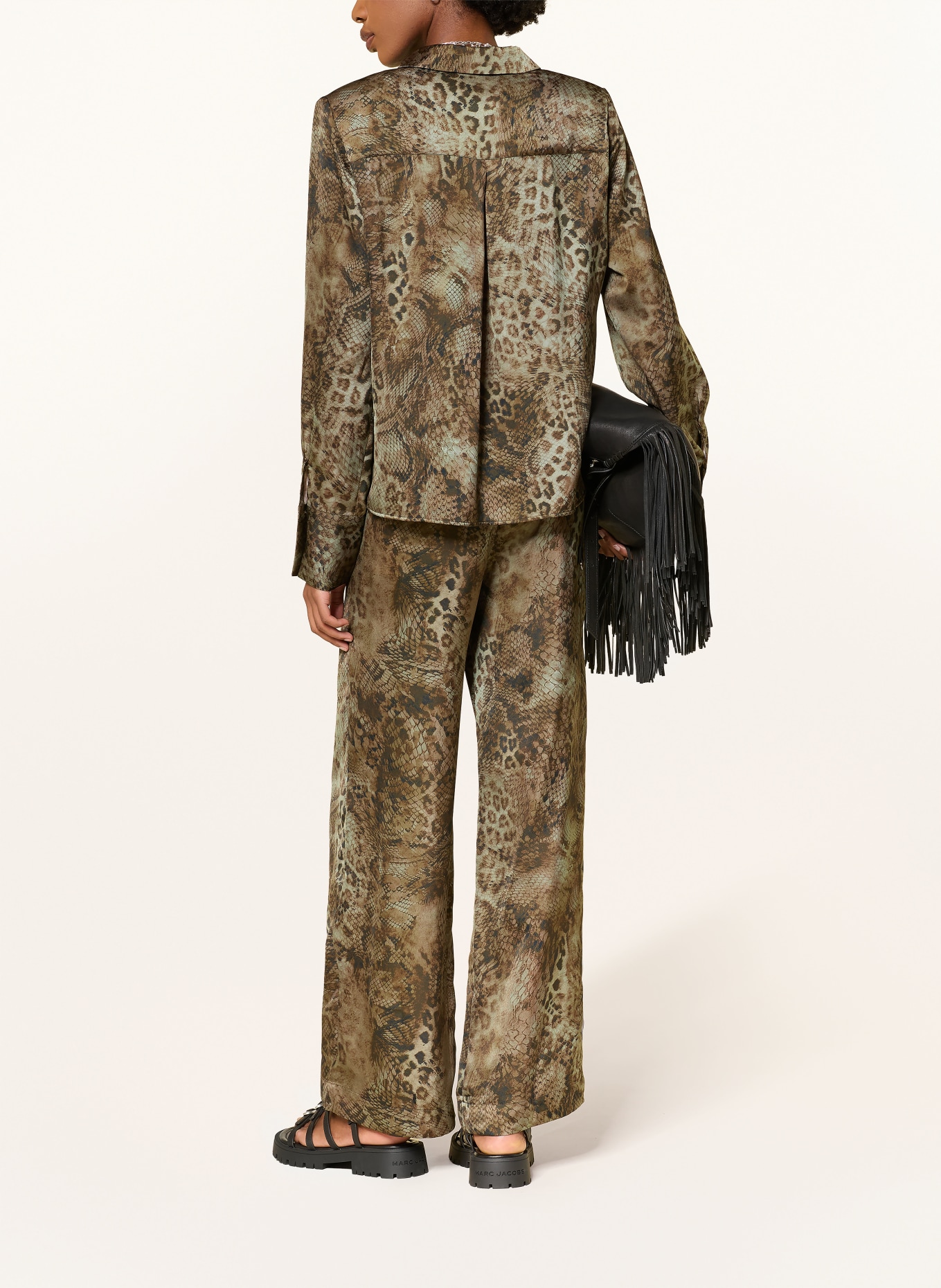 ba&sh Hemdbluse CORNELIA: KHAKI / DUNKELBRAUN / BRAUN