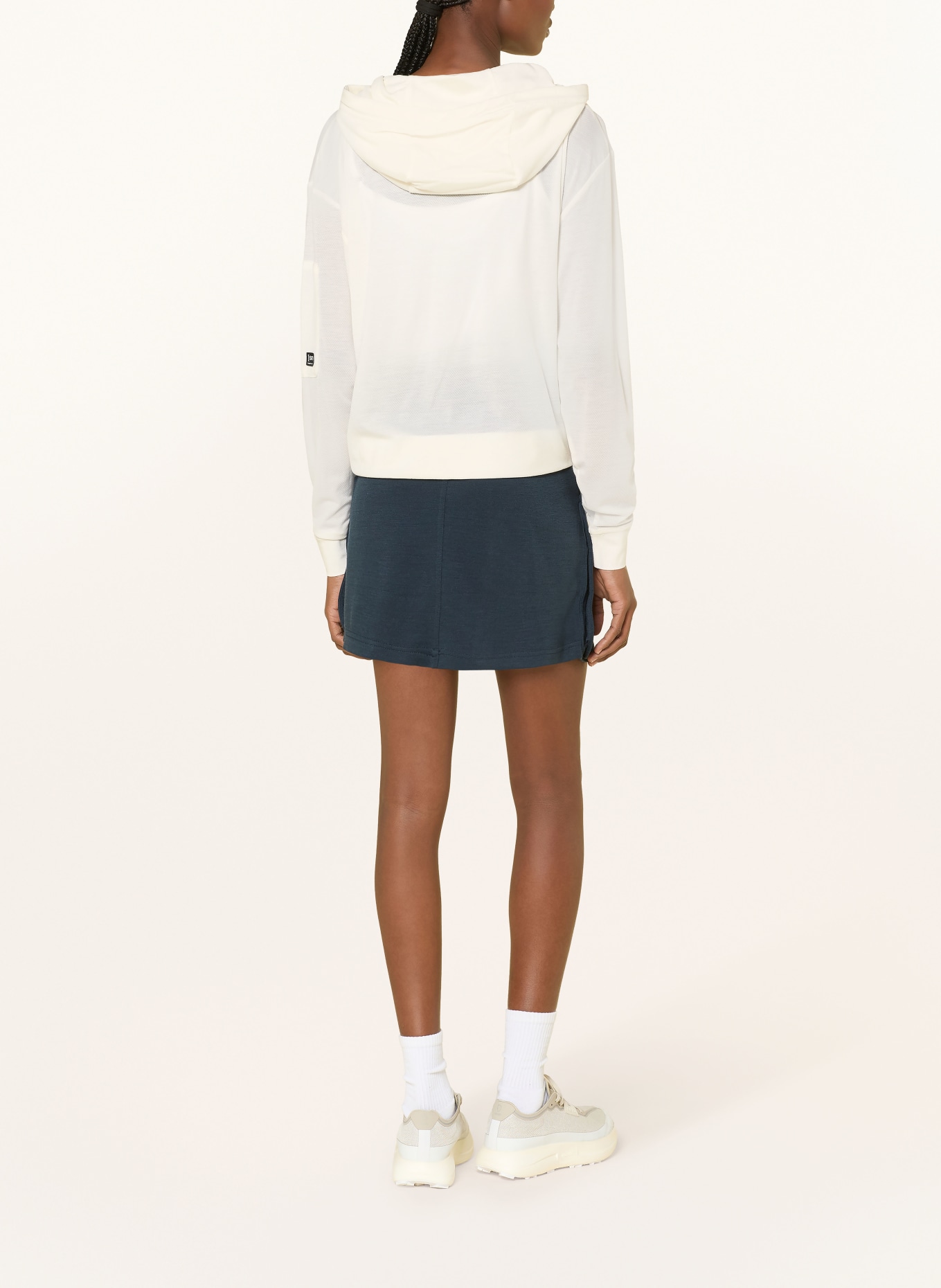 super.natural Hoodie AIR met merinowol: WIT