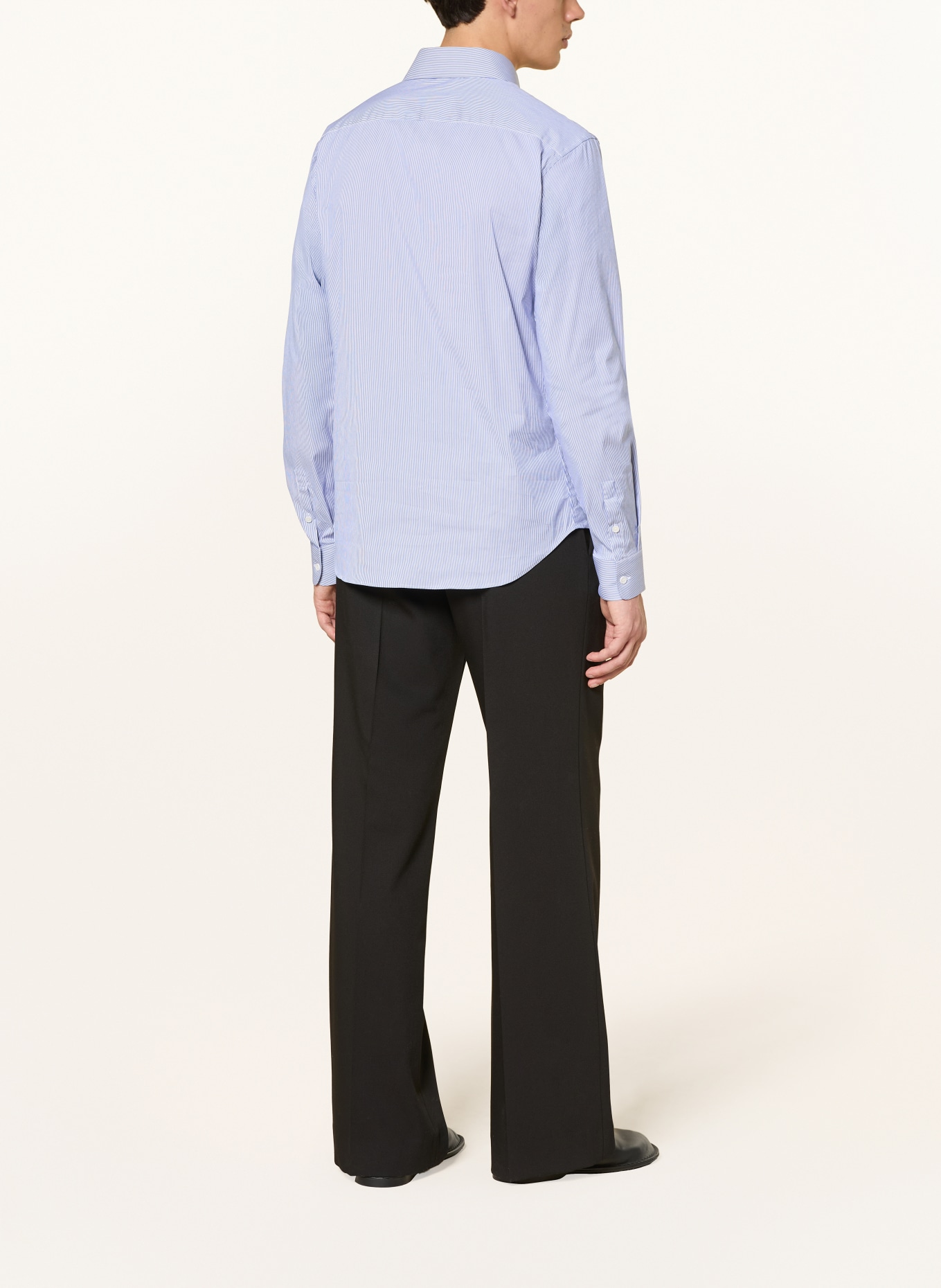 SANDRO Hemd Slim Fit: HELLBLAU / WEISS