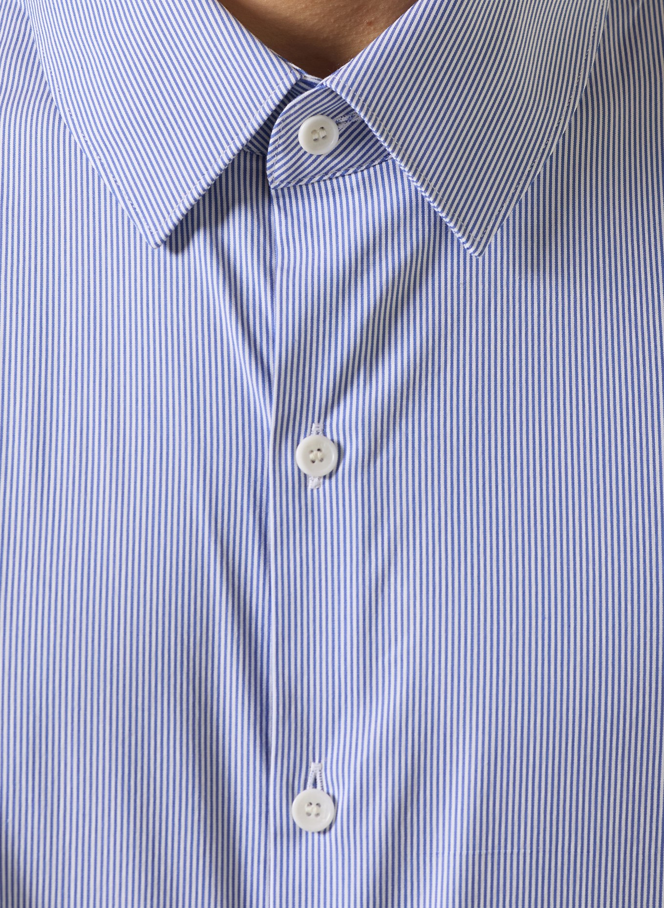 SANDRO Hemd Slim Fit: HELLBLAU / WEISS