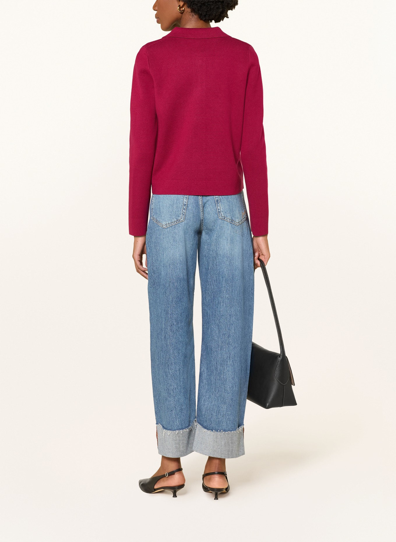 HOBBS Strickjacke MIA: DUNKELROT