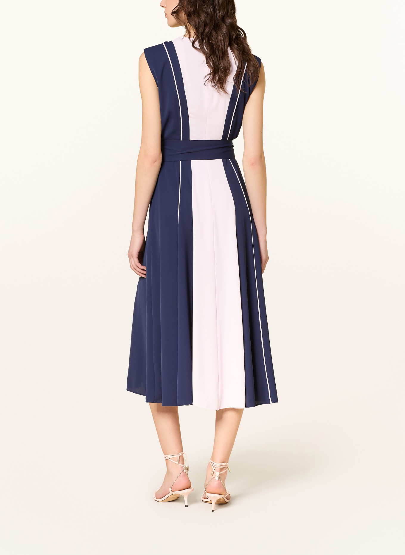 HOBBS Kleid LOUISE: DUNKELBLAU / HELLROSA