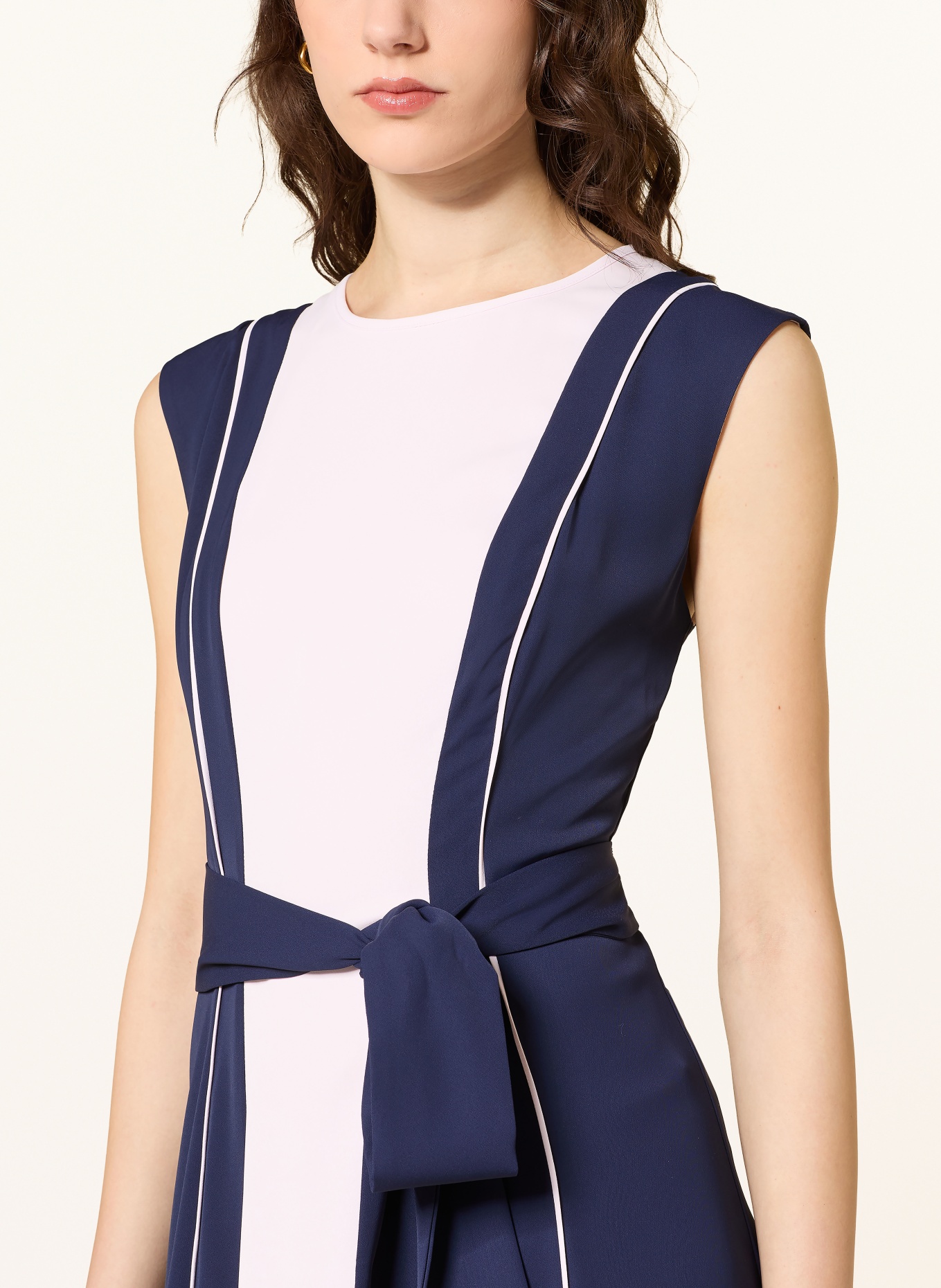 HOBBS Kleid LOUISE: DUNKELBLAU / HELLROSA