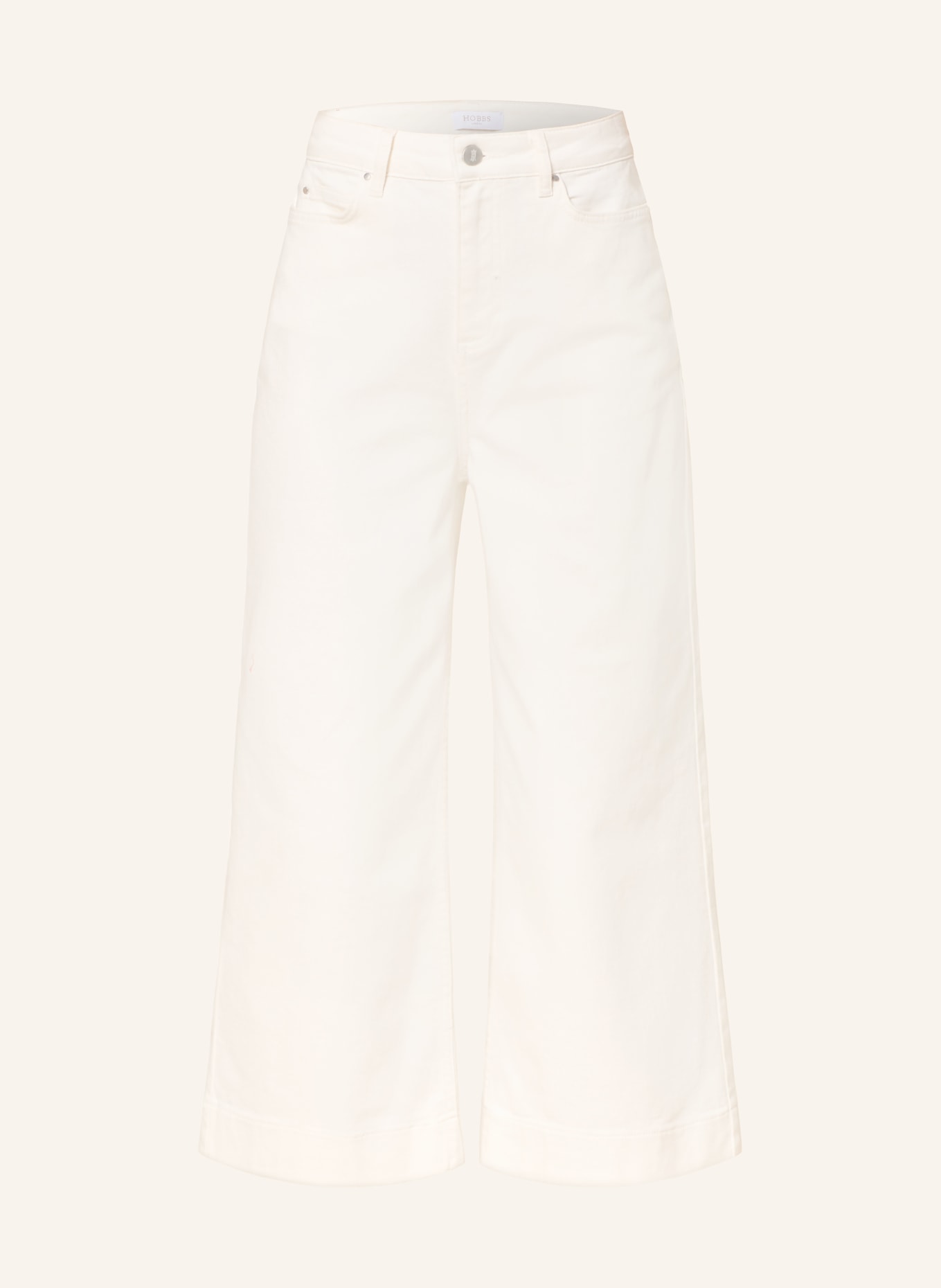 HOBBS Jupe-culotte en jean BRINLEY: OFF WHITE