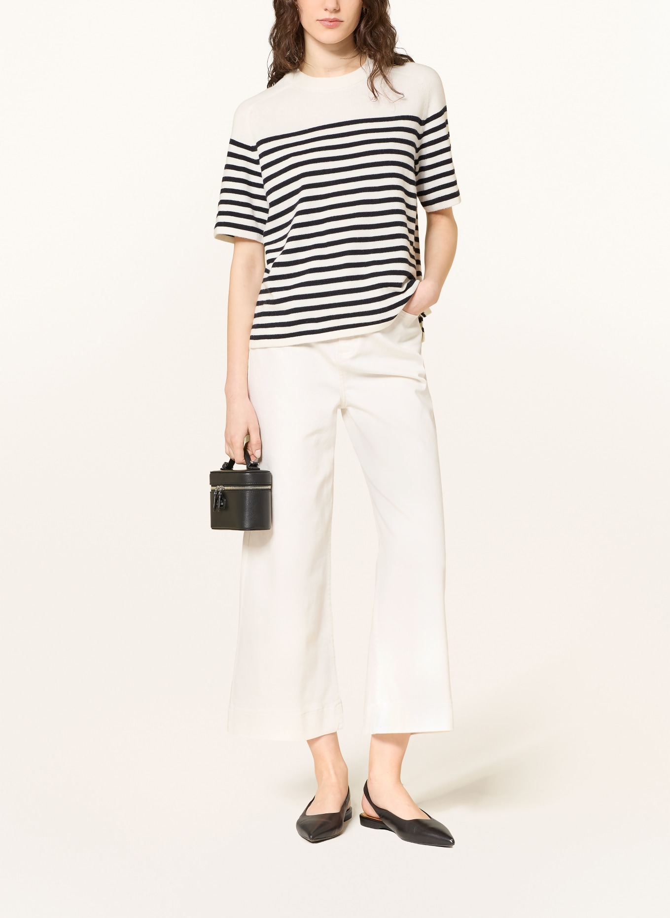 HOBBS Jupe-culotte en jean BRINLEY: OFF WHITE