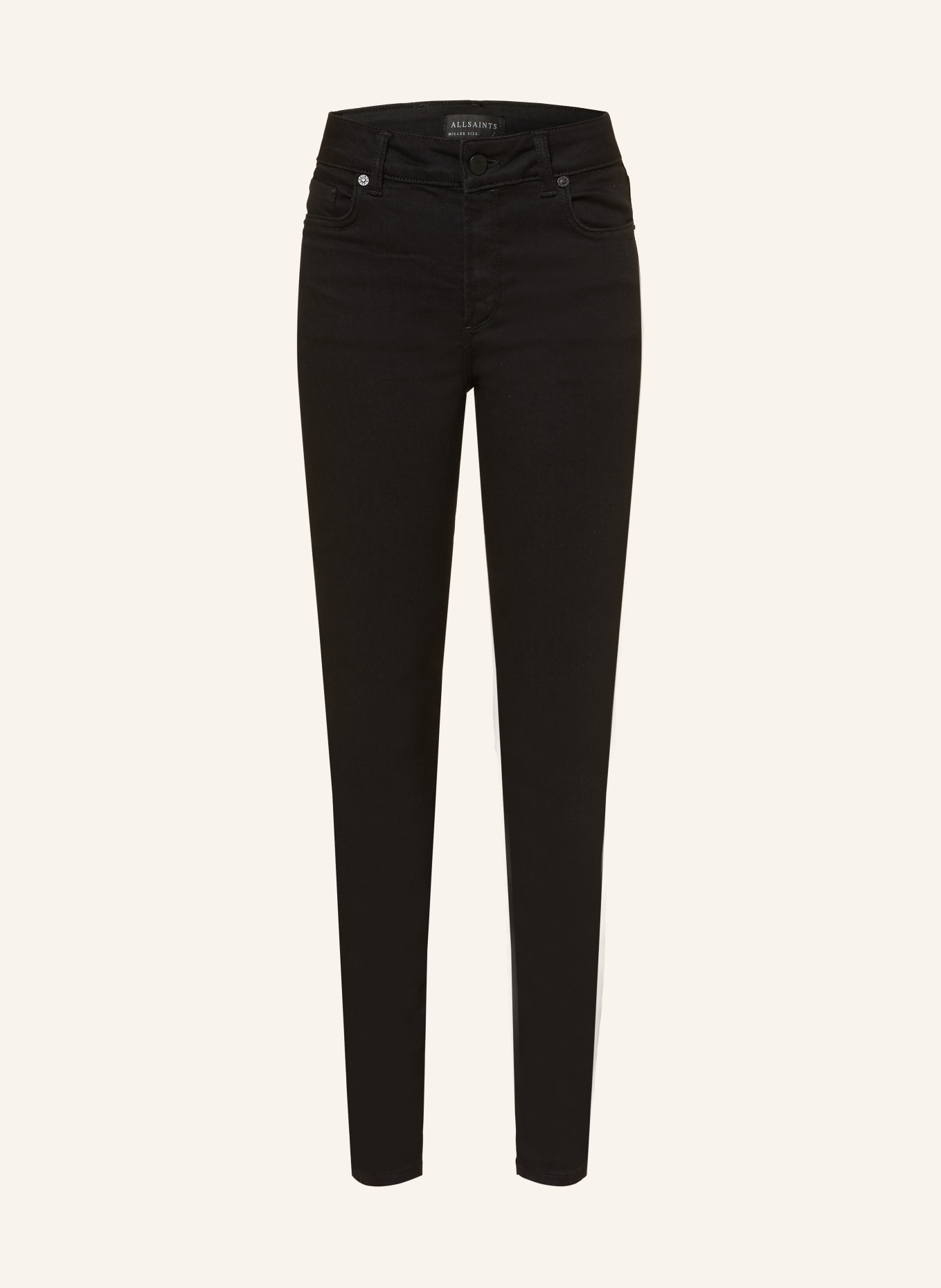 ALLSAINTS Skinny Jeans MILLER SIZE ME: 5 BLACK