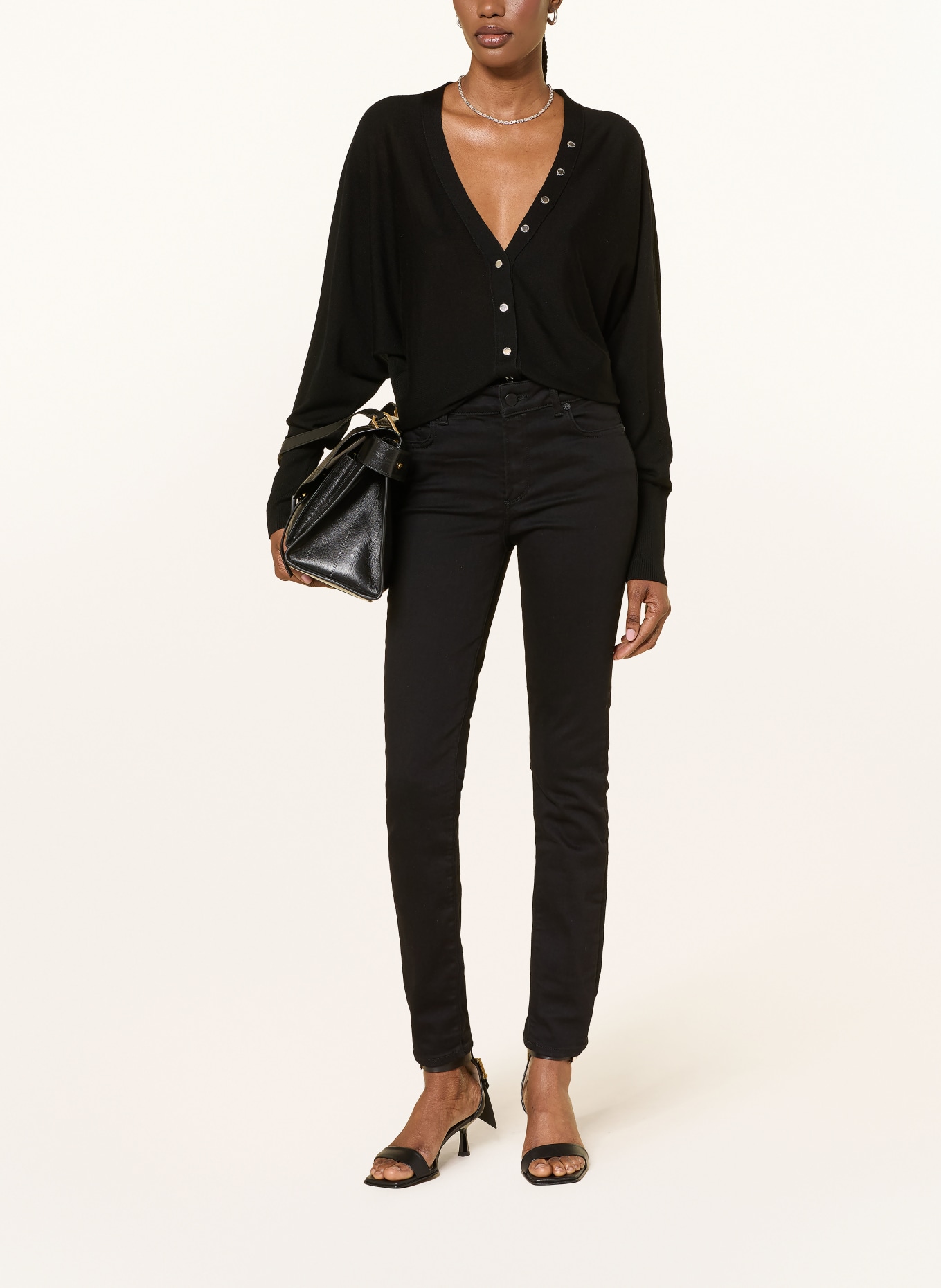 ALLSAINTS Skinny Jeans MILLER SIZE ME: 5 BLACK