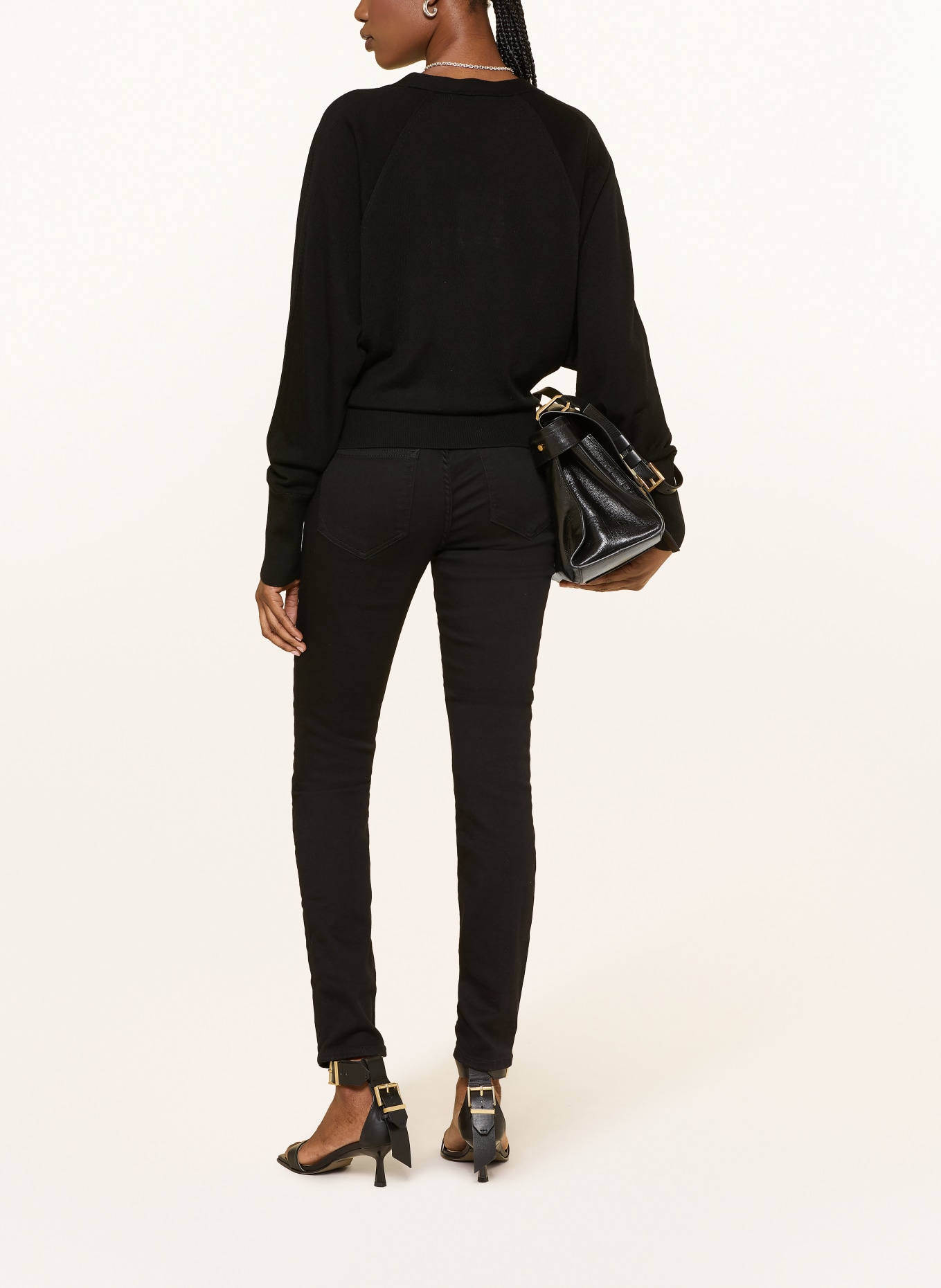 ALLSAINTS Skinny Jeans MILLER SIZE ME: 5 BLACK