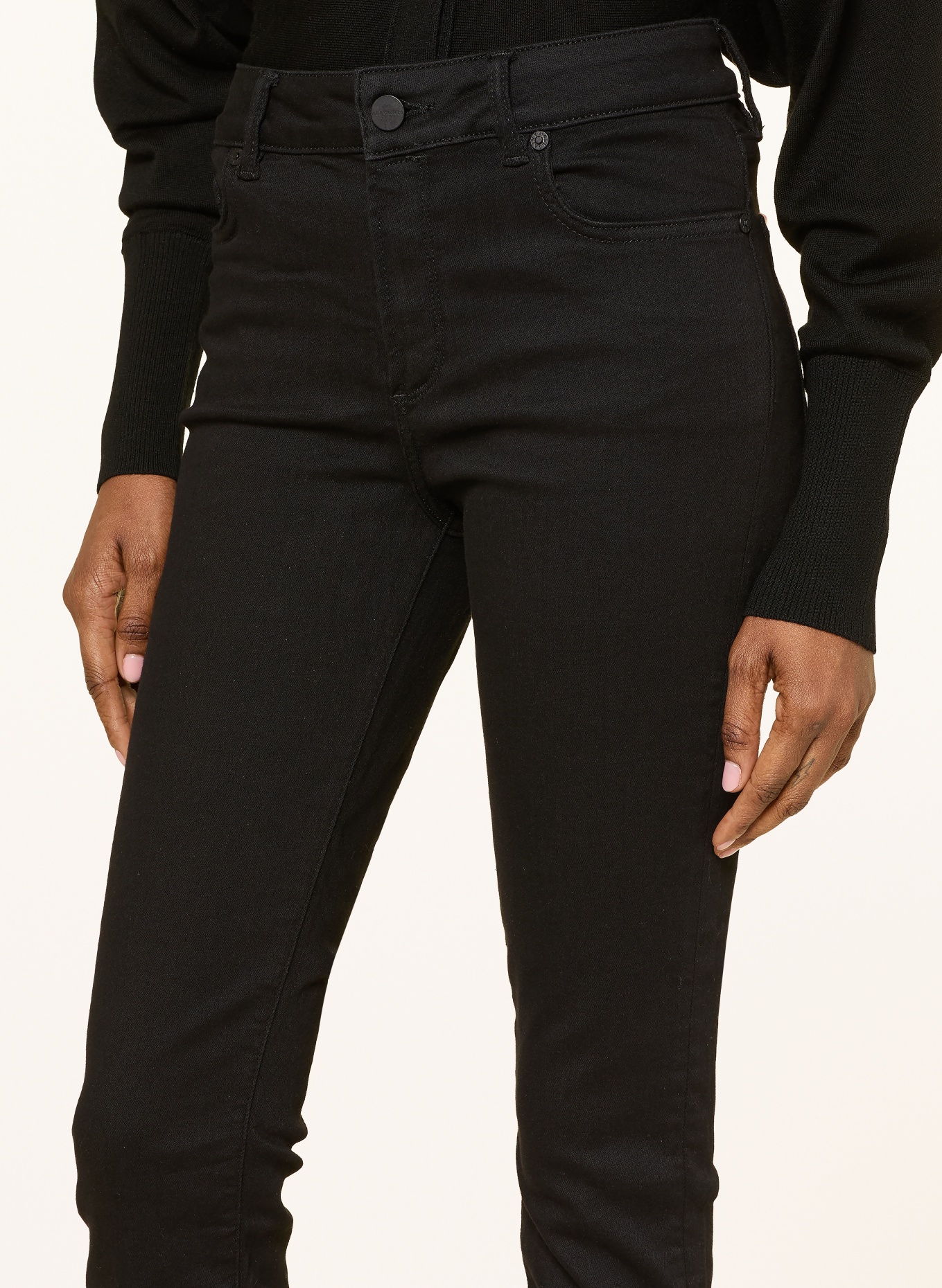 ALLSAINTS Skinny Jeans MILLER SIZE ME: 5 BLACK