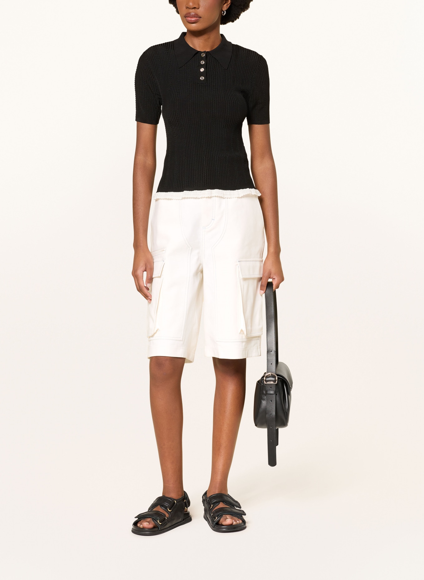 SANDRO Bermudas: WEISS