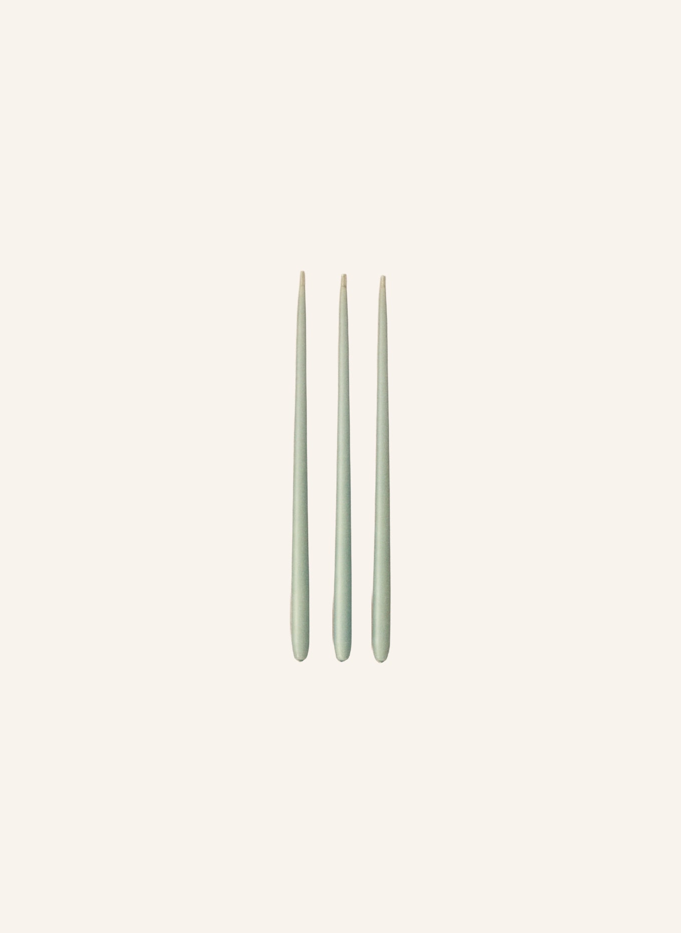 STOFF NAGEL Lot de 6 bougies cylindriques: VERT CLAIR