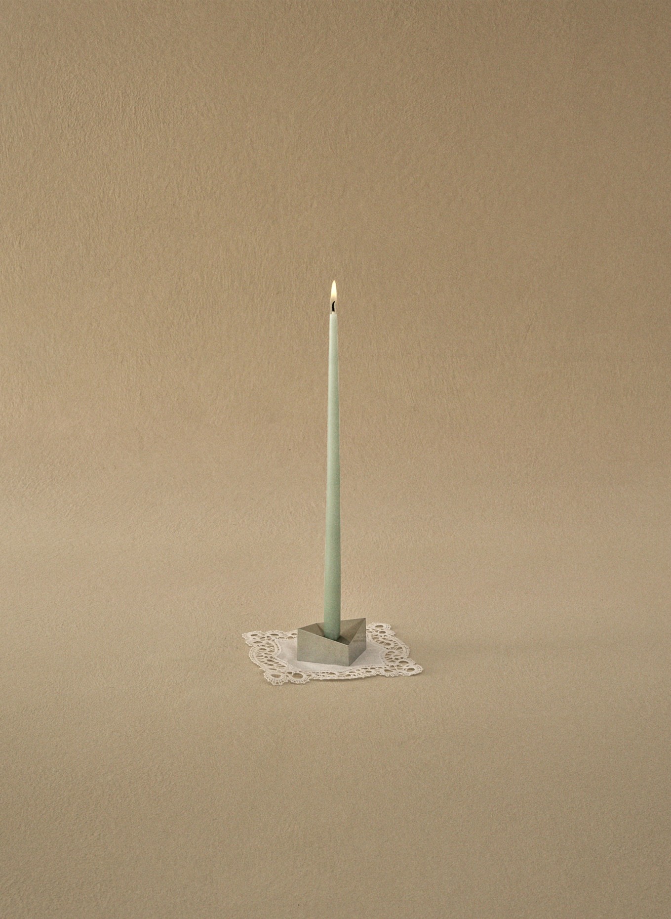 STOFF NAGEL Lot de 6 bougies cylindriques: VERT CLAIR