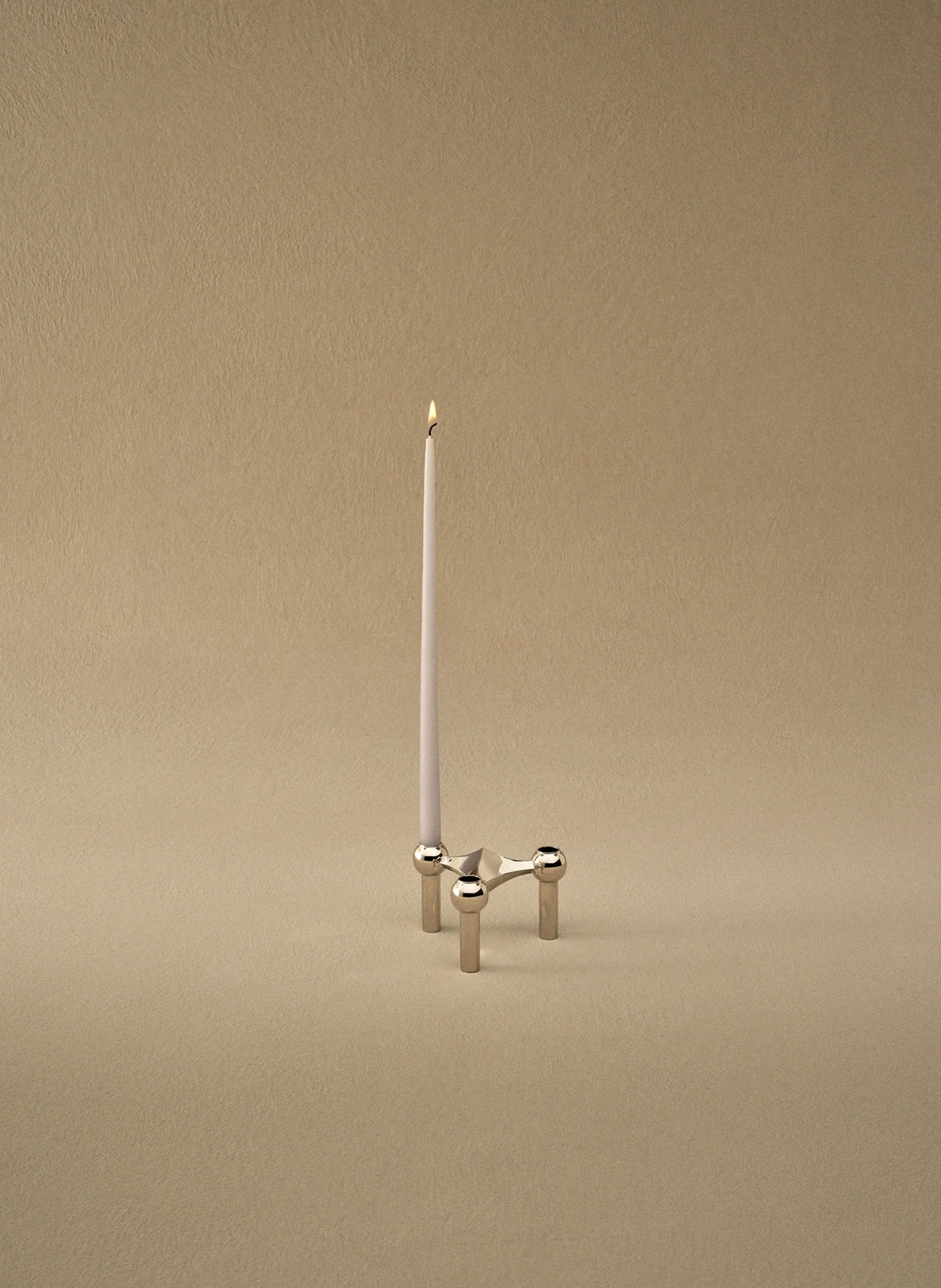 STOFF NAGEL Lot de 6 bougies cylindriques: LILAS CLAIR