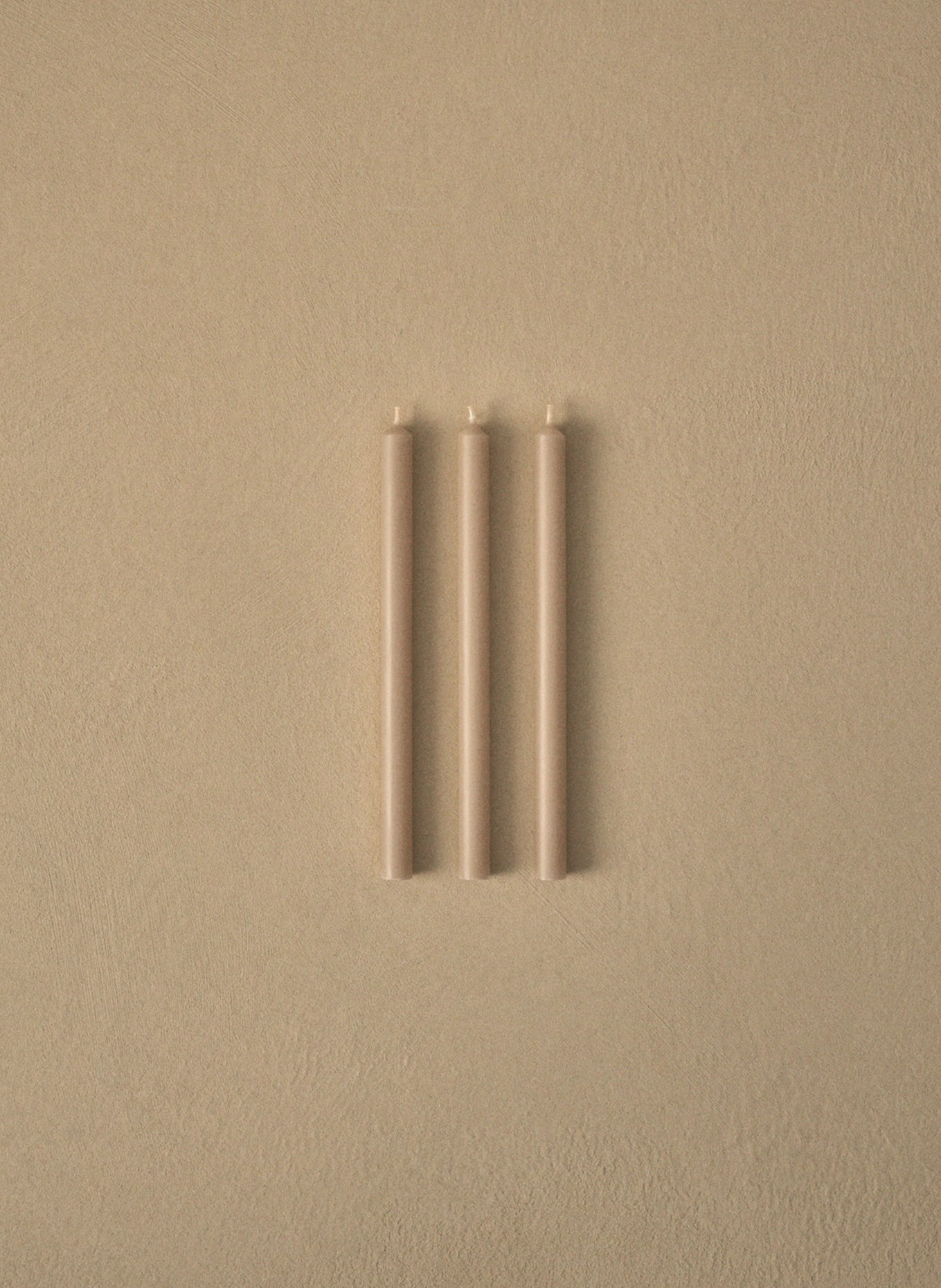 STOFF NAGEL Lot de 12 bougies cylindriques: CRÈME