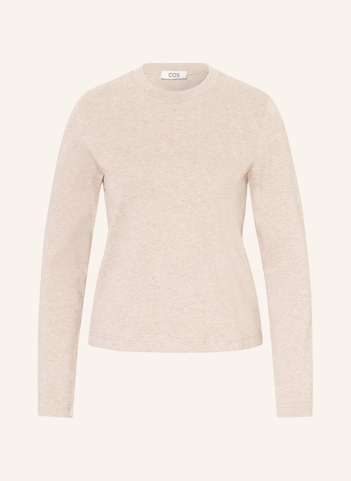 COS long-sleeved shirt: BEIGE