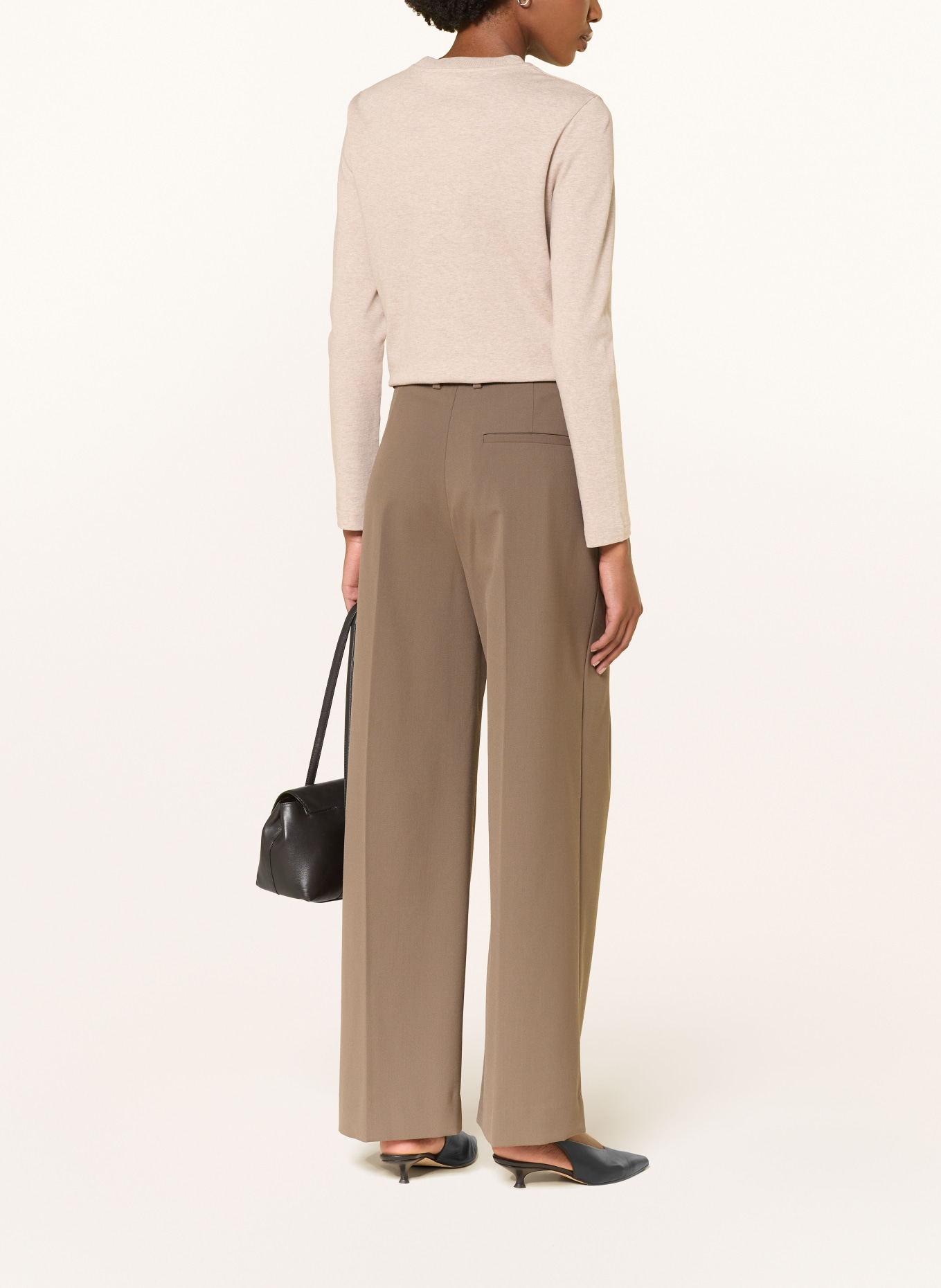 COS long-sleeved shirt: BEIGE