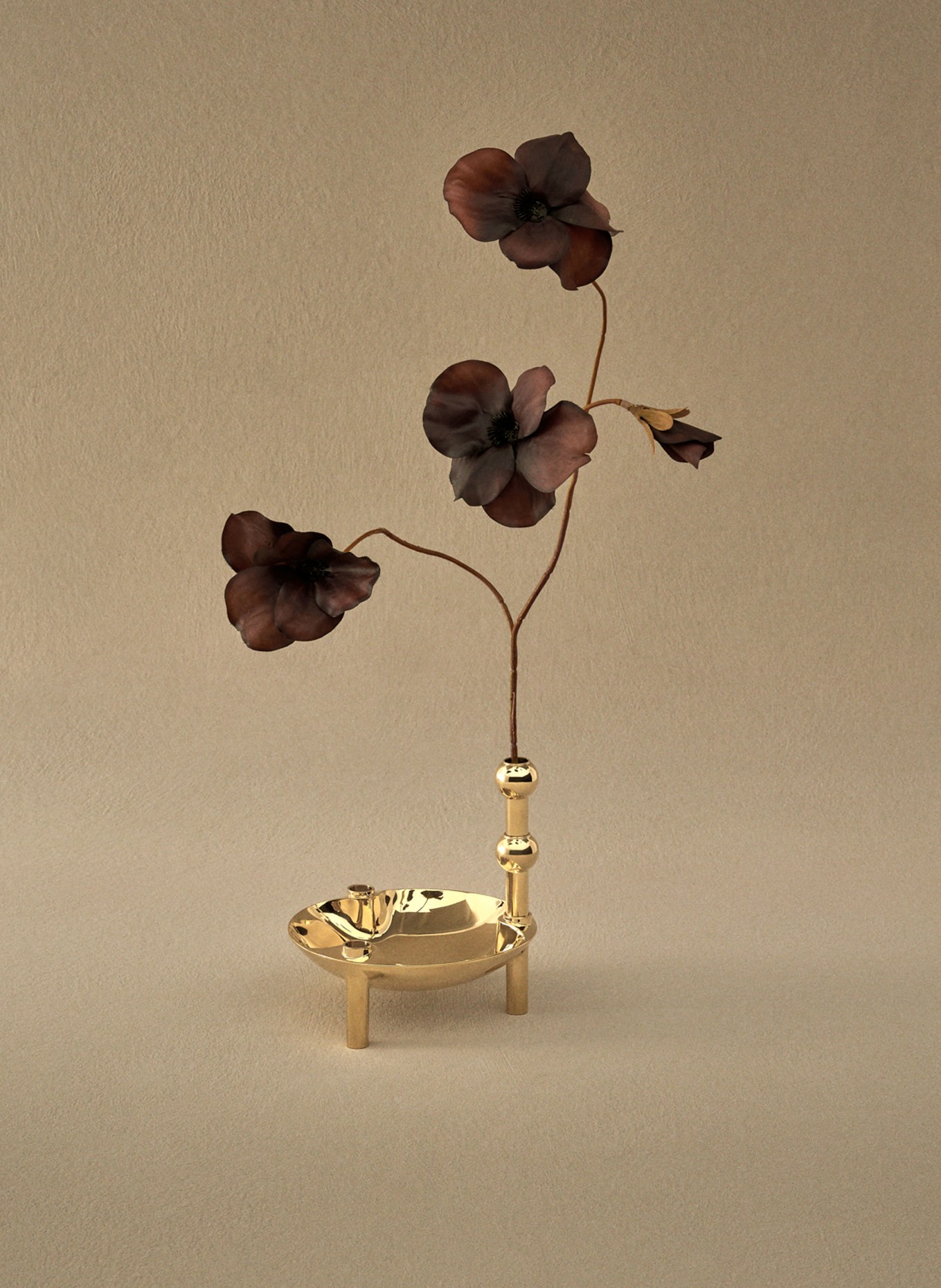 STOFF NAGEL vase: GOLD