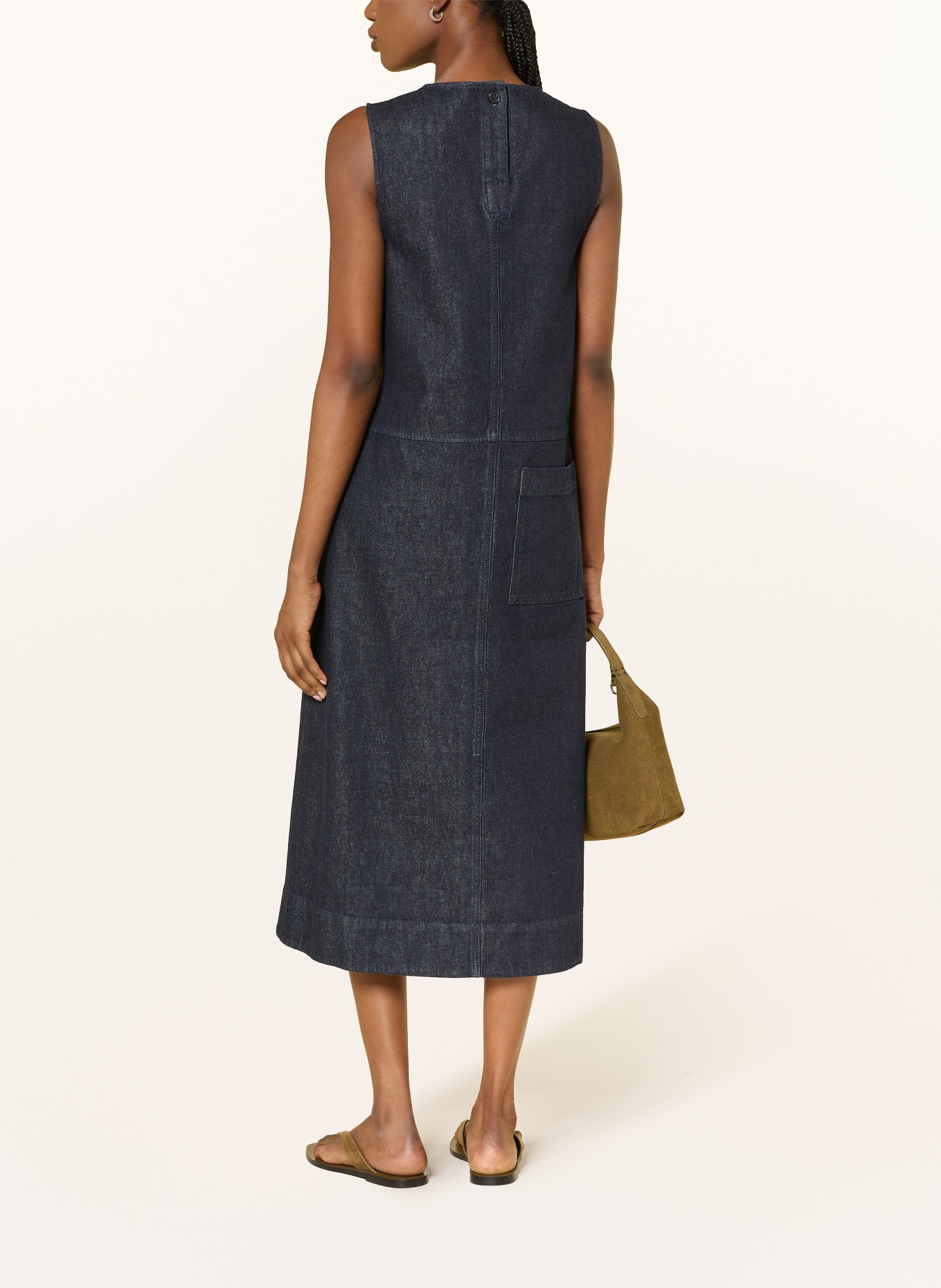 COS Jeansjurk: DONKERBLAUW