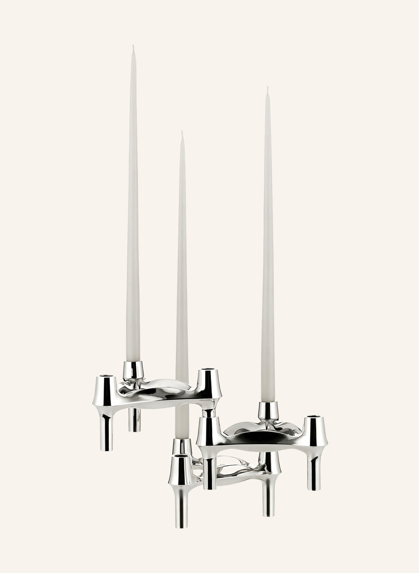 STOFF NAGEL bougeoir: ARGENT