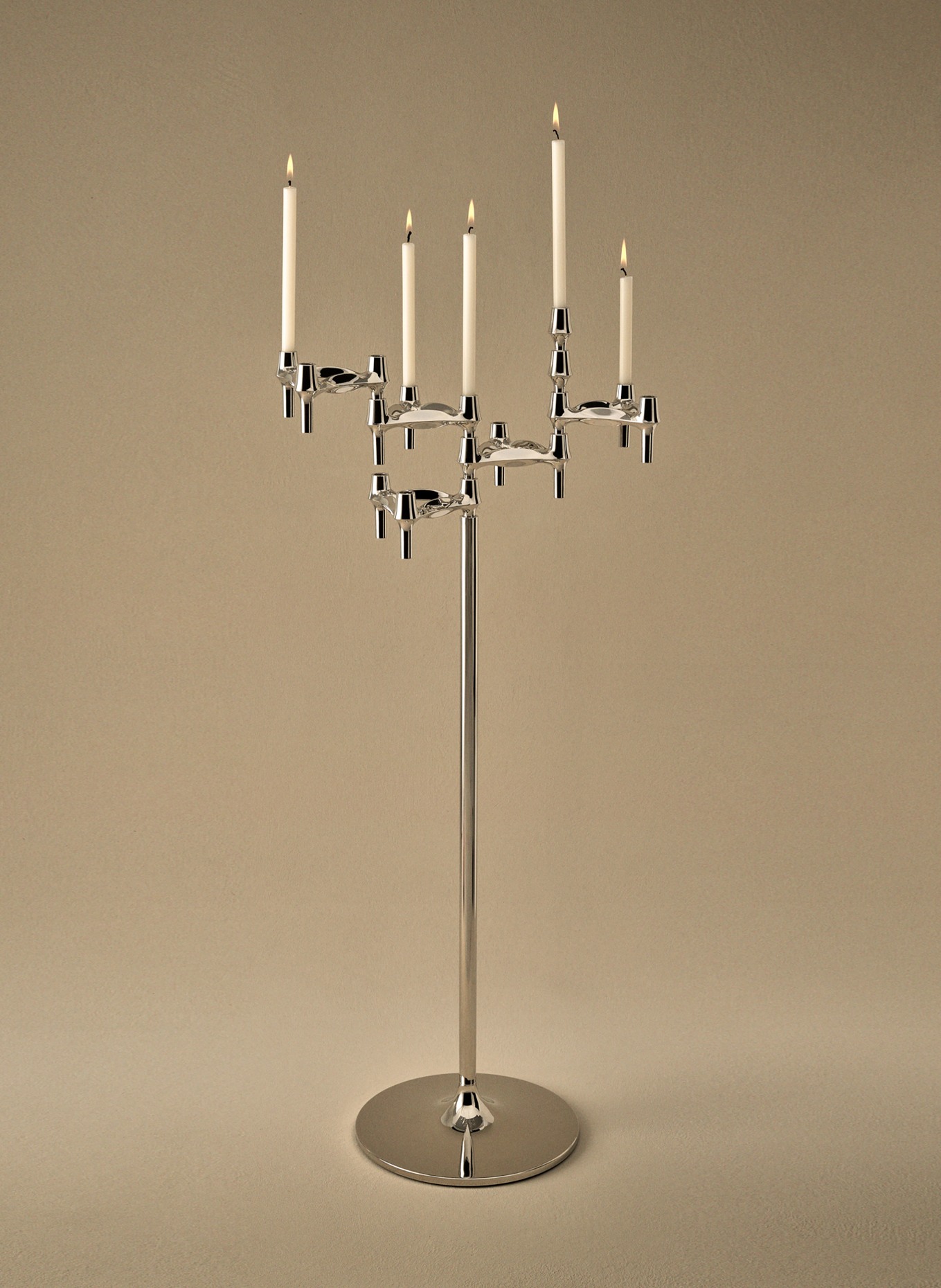 STOFF NAGEL bougeoir: ARGENT