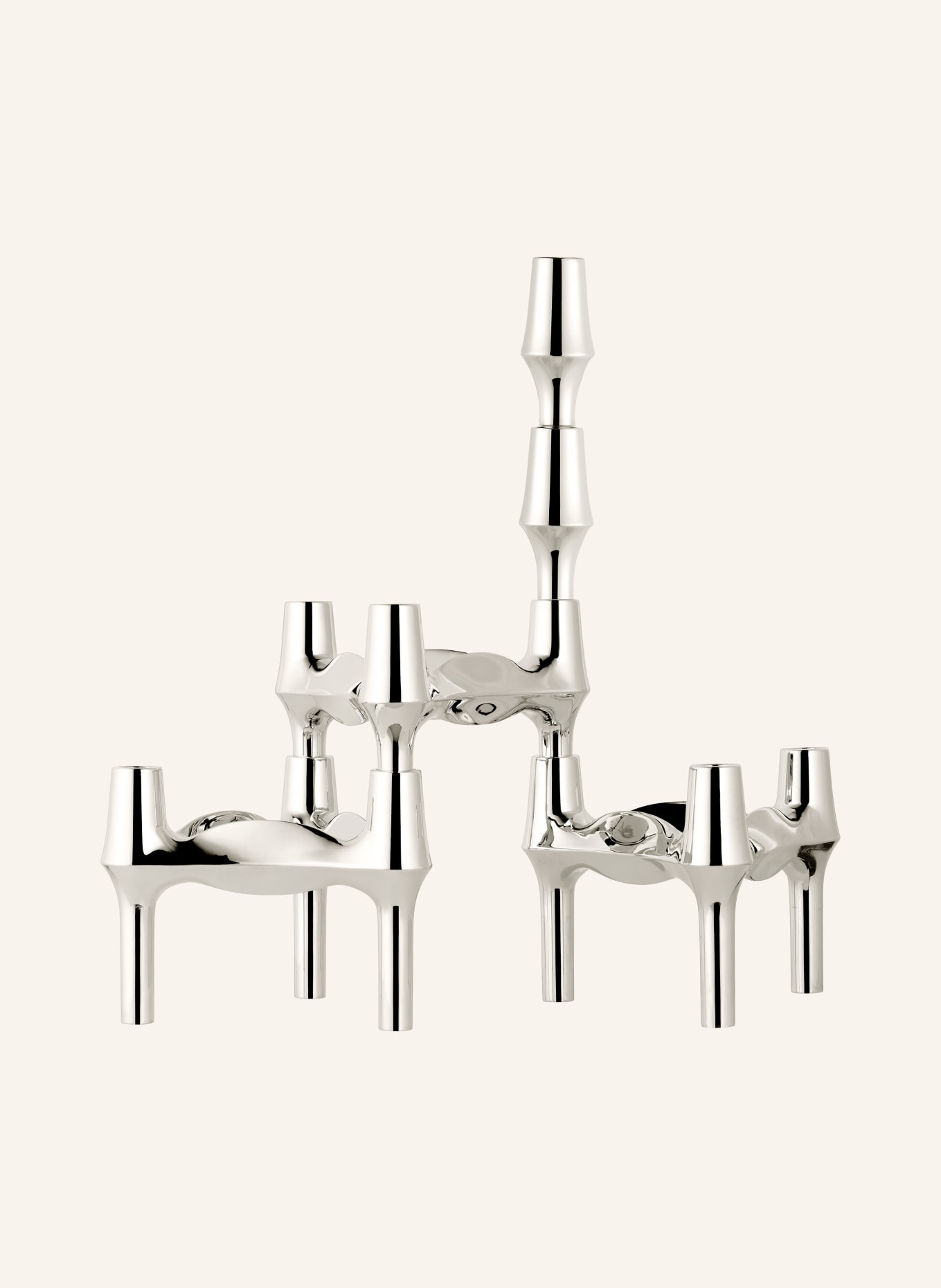 STOFF NAGEL Vase: SILBER