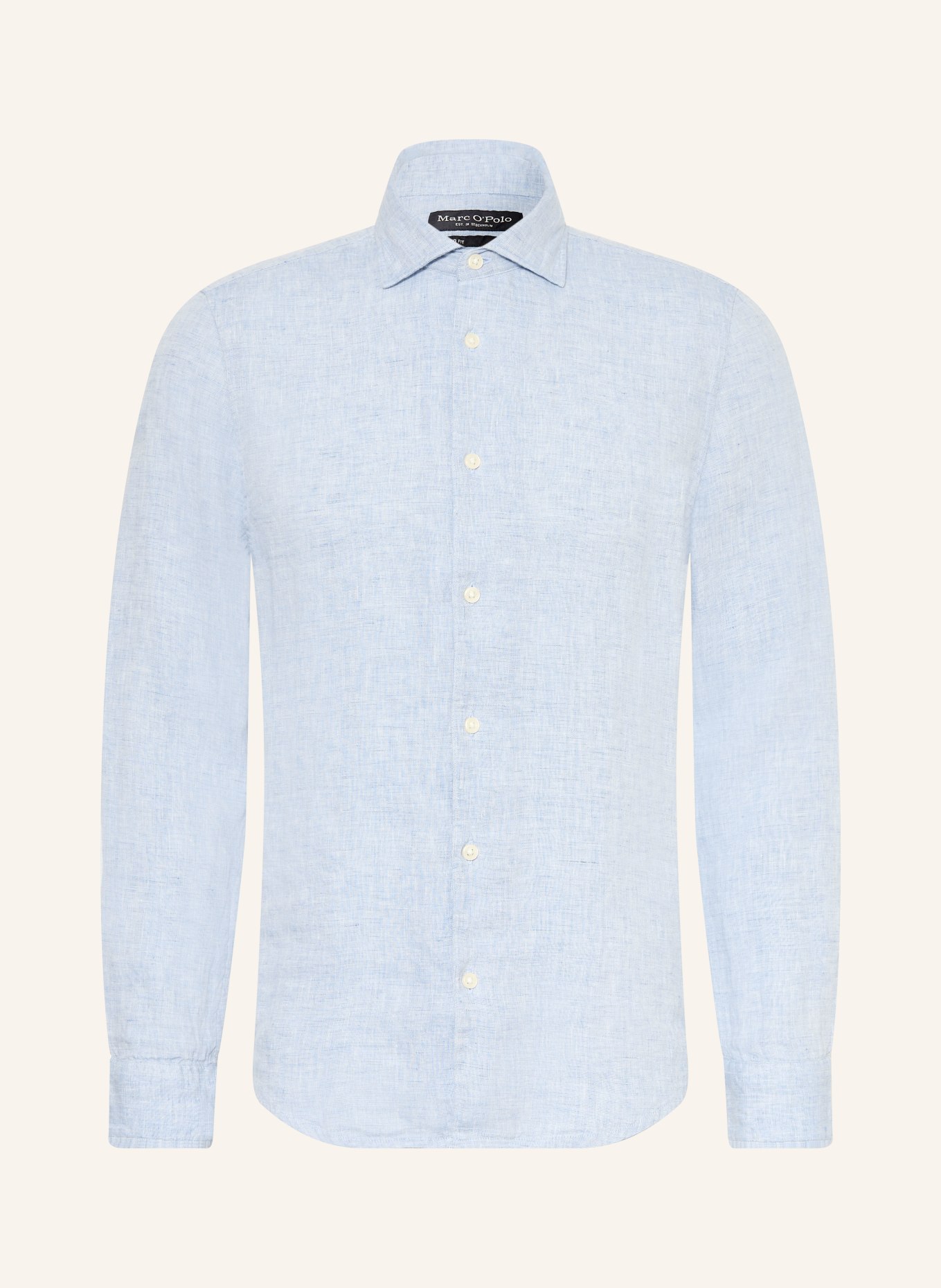 Marc O'Polo Leinenhemd Slim Fit: HELLBLAU