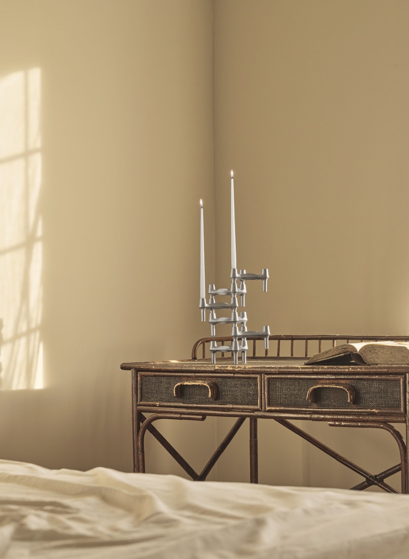 STOFF NAGEL candle holder: SILVER