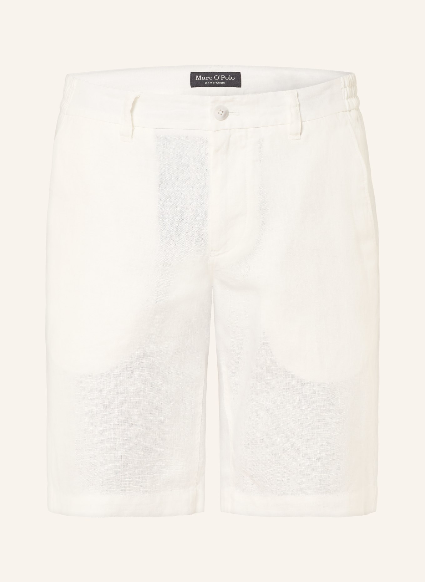 Marc O'Polo Leinenshorts RESO Regular Fit: WEISS
