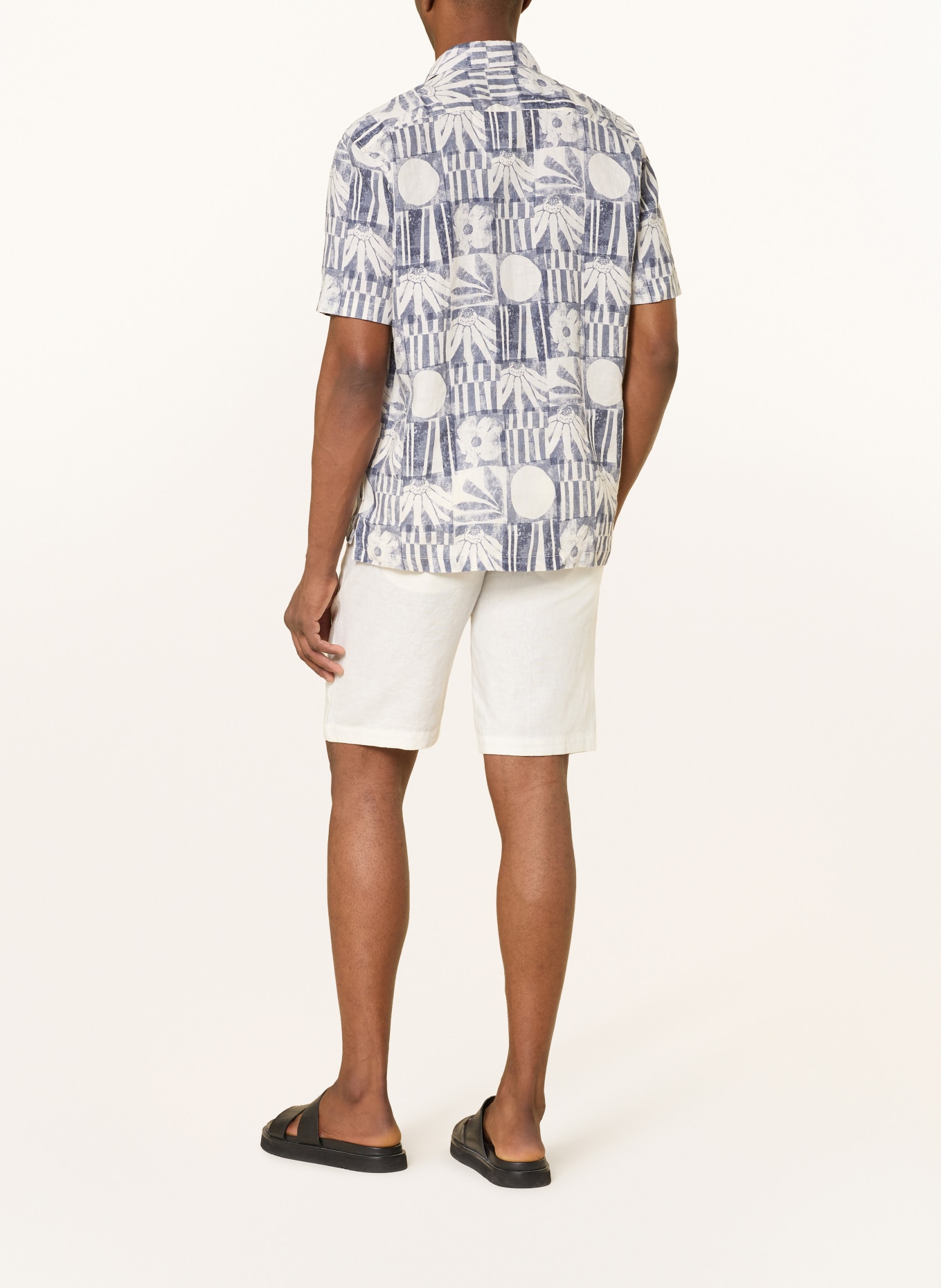 Marc O'Polo Leinenshorts RESO Regular Fit: WEISS