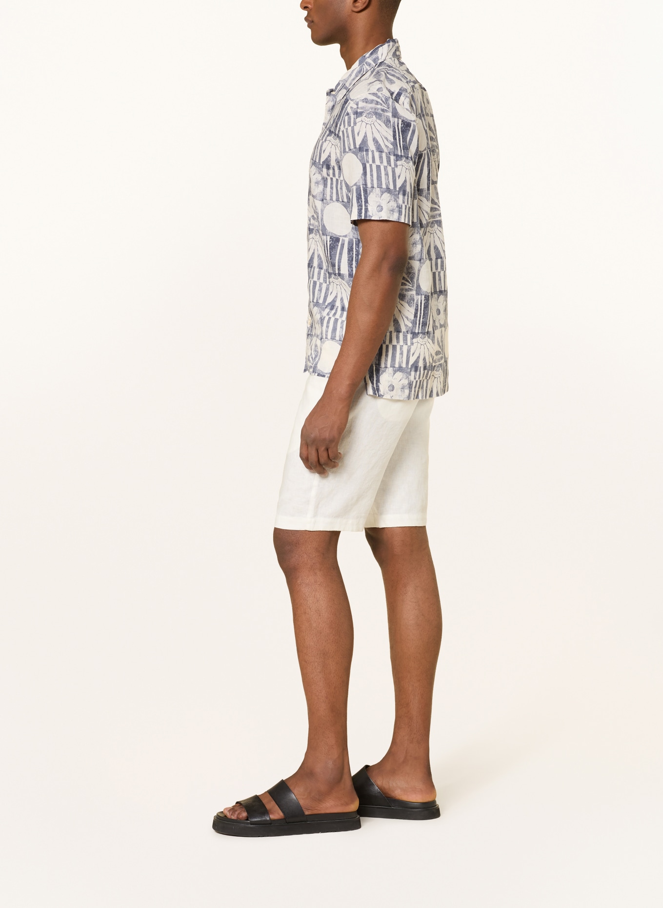 Marc O'Polo Leinenshorts RESO Regular Fit: WEISS