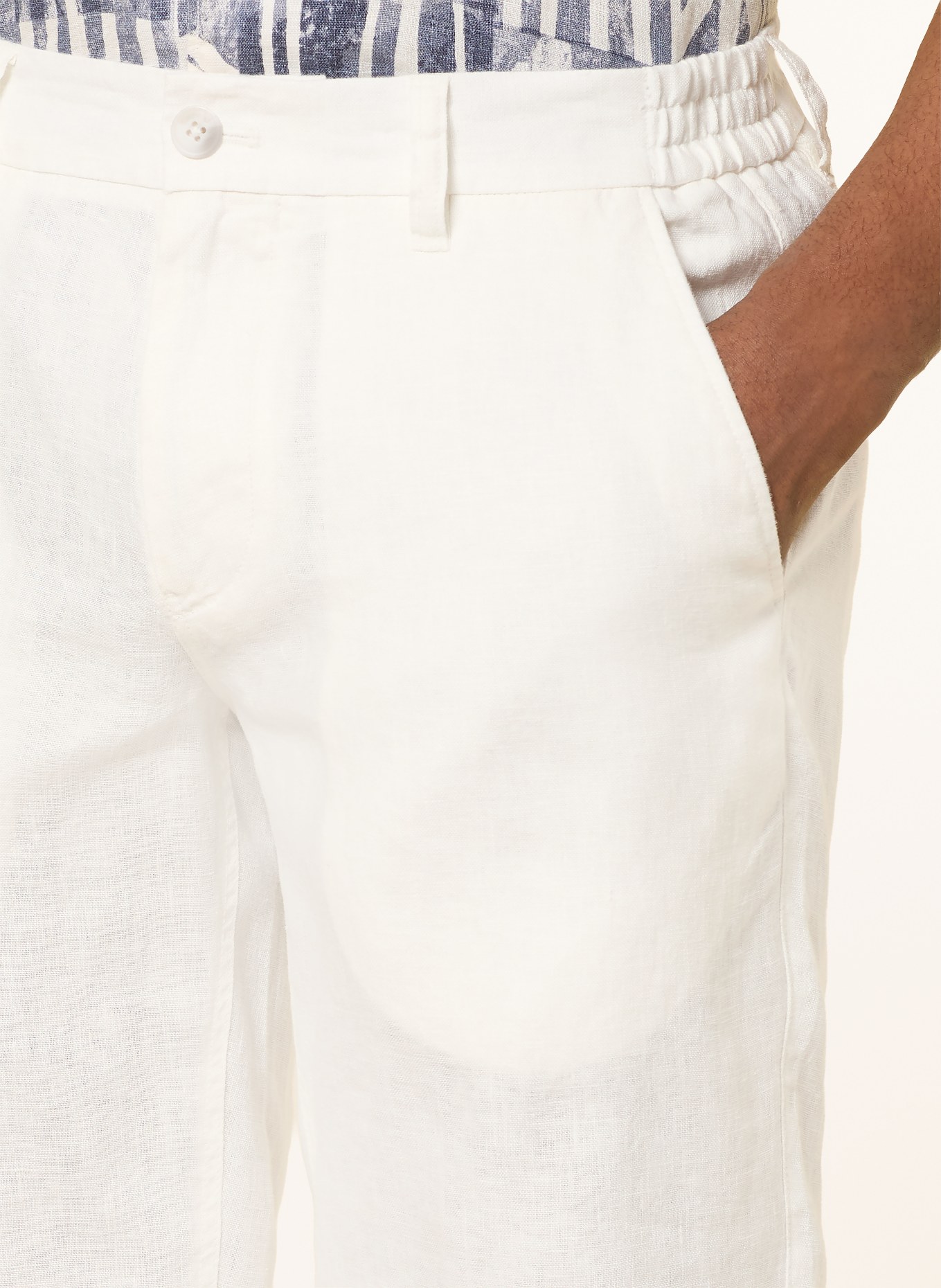 Marc O'Polo Leinenshorts RESO Regular Fit: WEISS