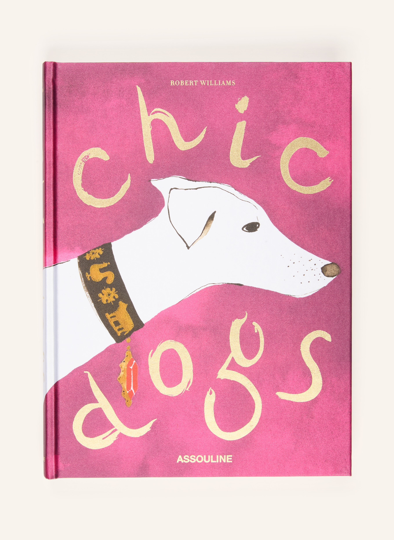ASSOULINE Boek CHIC DOGS: ROZE / GOUD / CRÈME