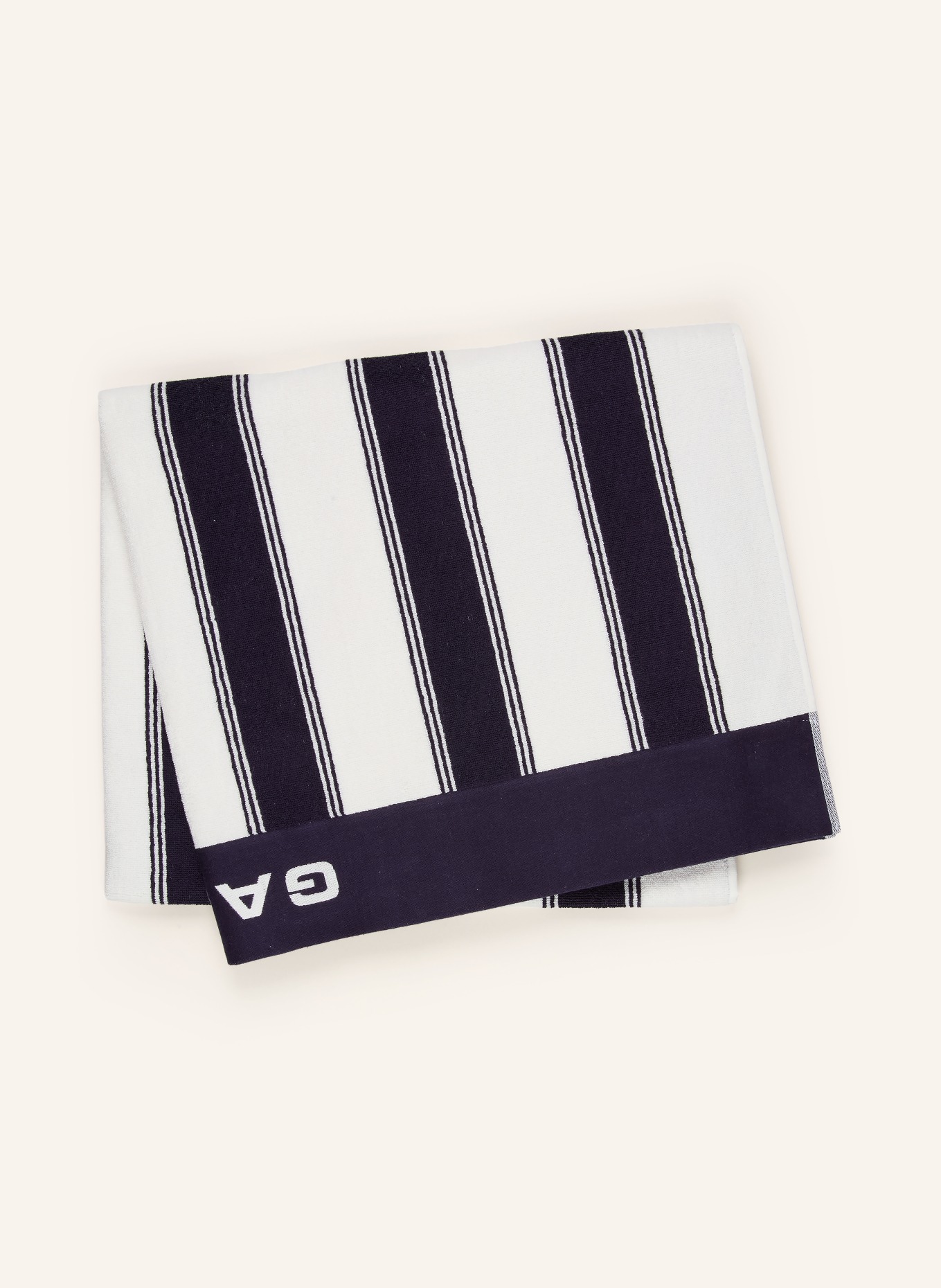 GANT HOME ręcznik plażowy: GRANATOWY / BIAŁY