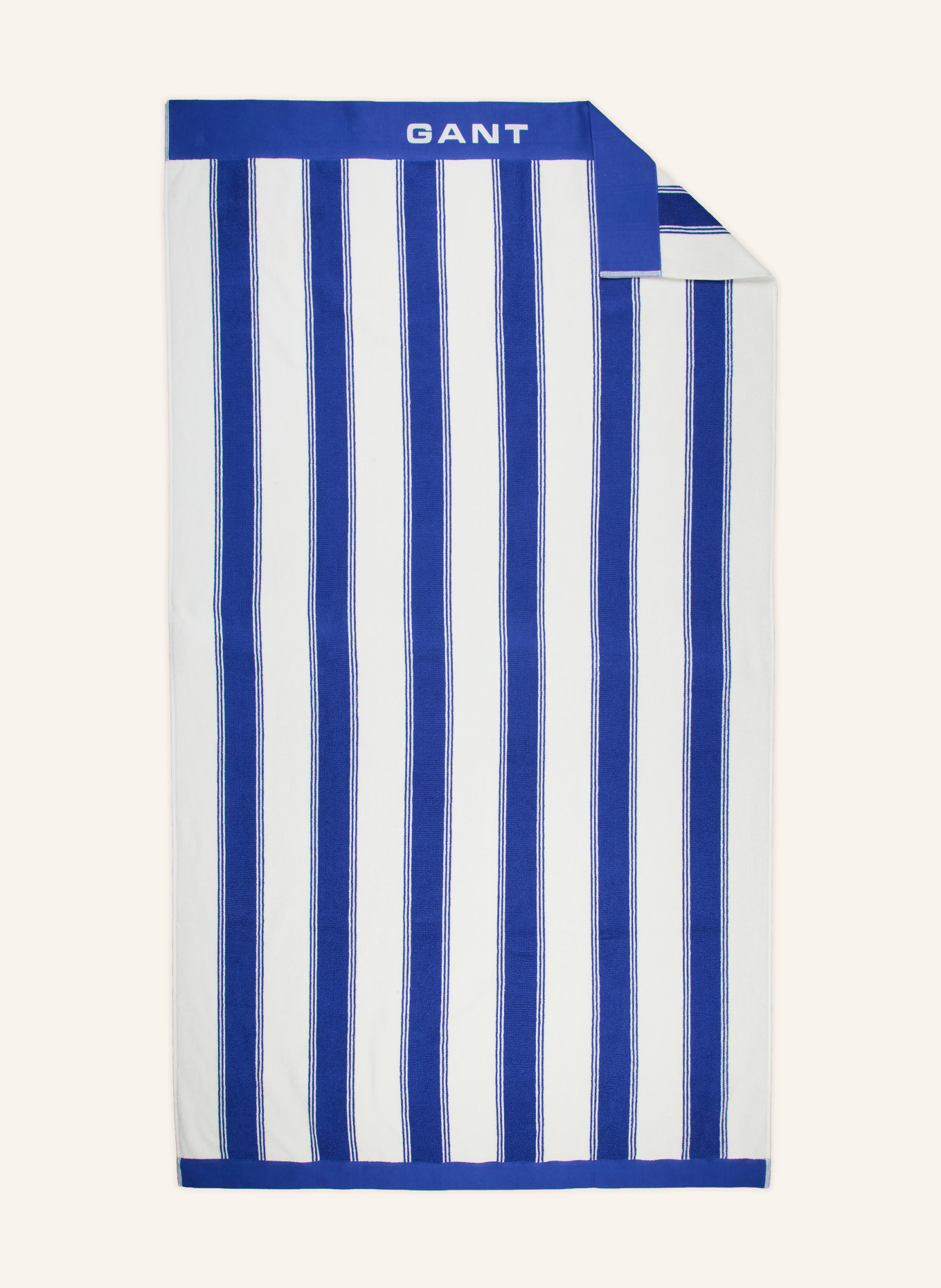 GANT HOME ręcznik plażowy: NIEBIESKI / BIAŁY