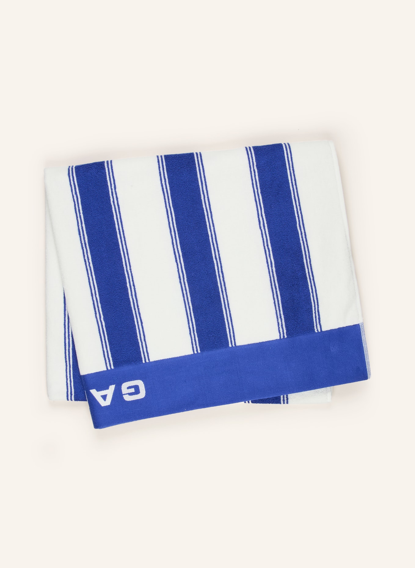 GANT HOME ręcznik plażowy: NIEBIESKI / BIAŁY