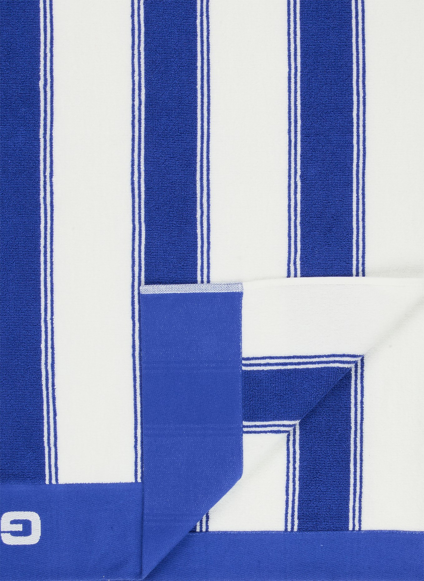 GANT HOME ręcznik plażowy: NIEBIESKI / BIAŁY