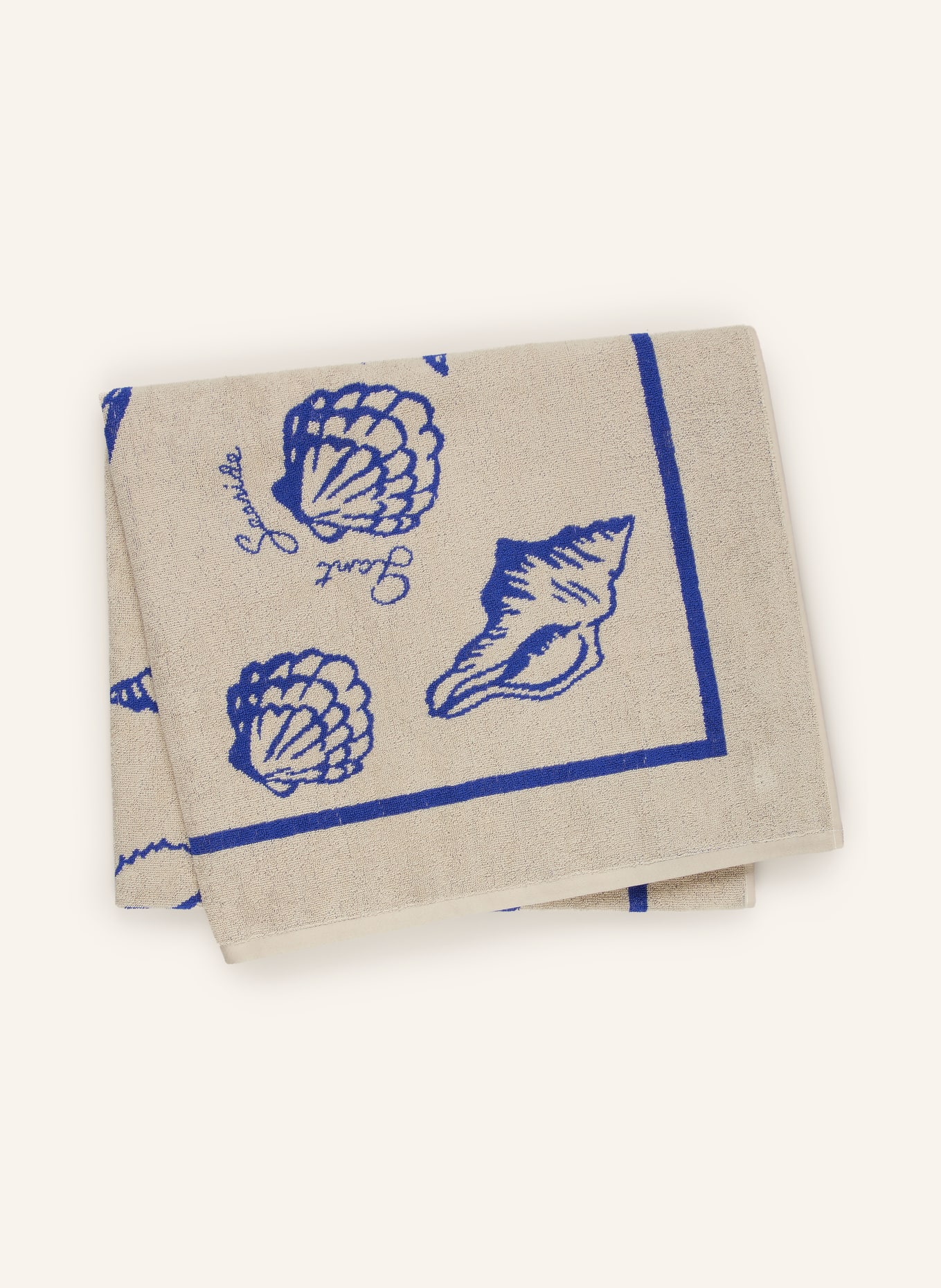 GANT HOME ręcznik plażowy: JASNOCZARY / NIEBIESKI