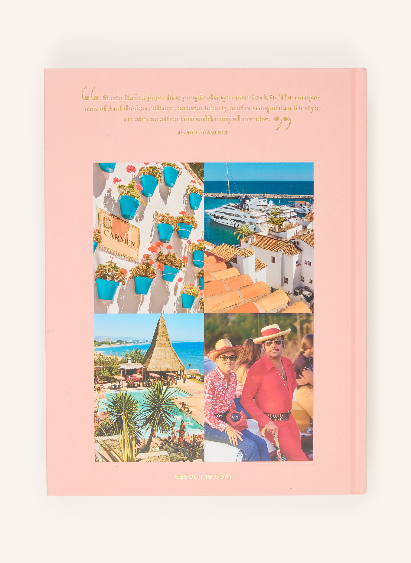 ASSOULINE Boek MARBELLA SOL: ROSÉ / GOUD / GROEN