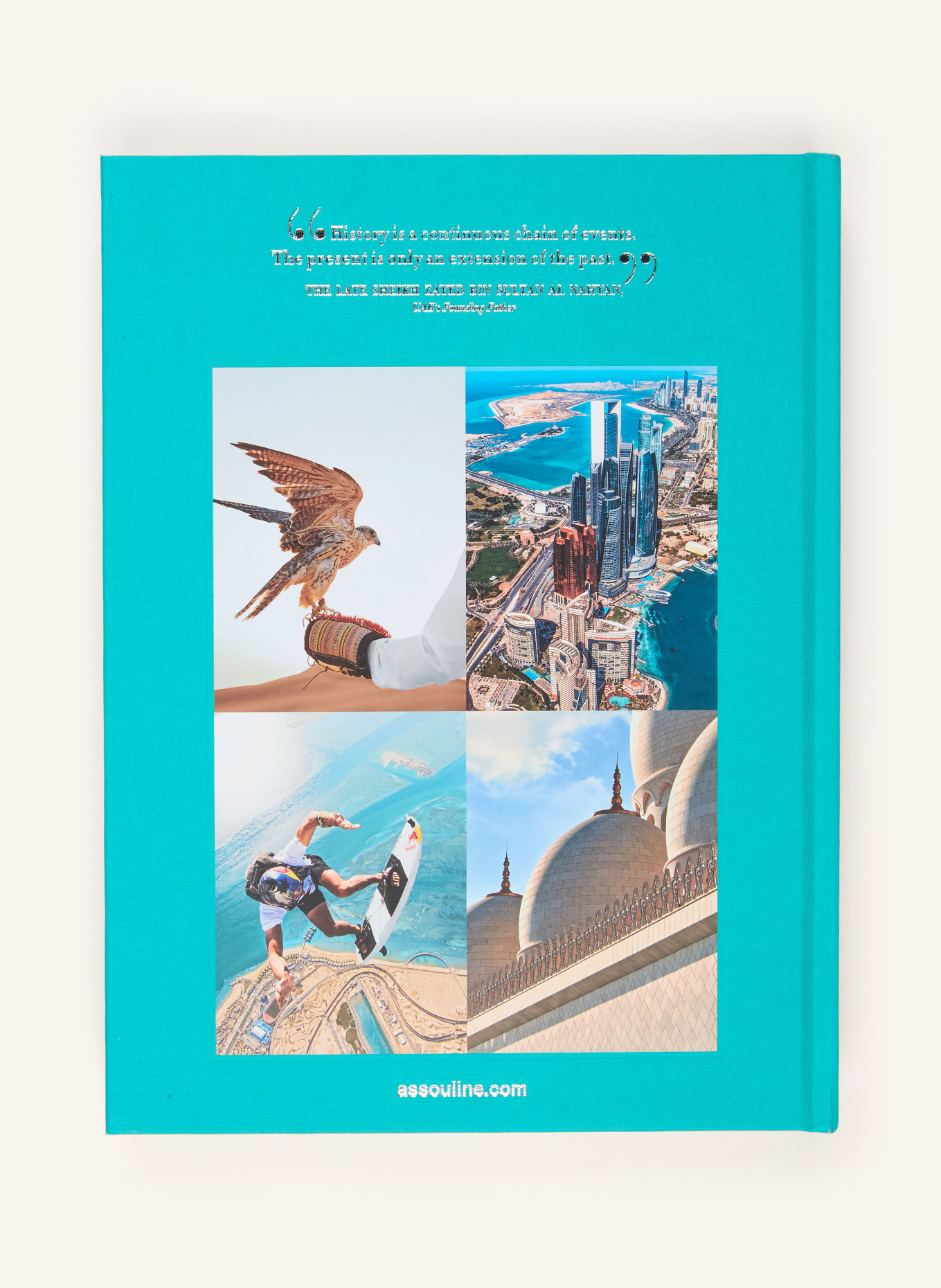 ASSOULINE Boek ABU DHABI BRIGHT: NEONTURQUOISE / ZILVER / BLAUW