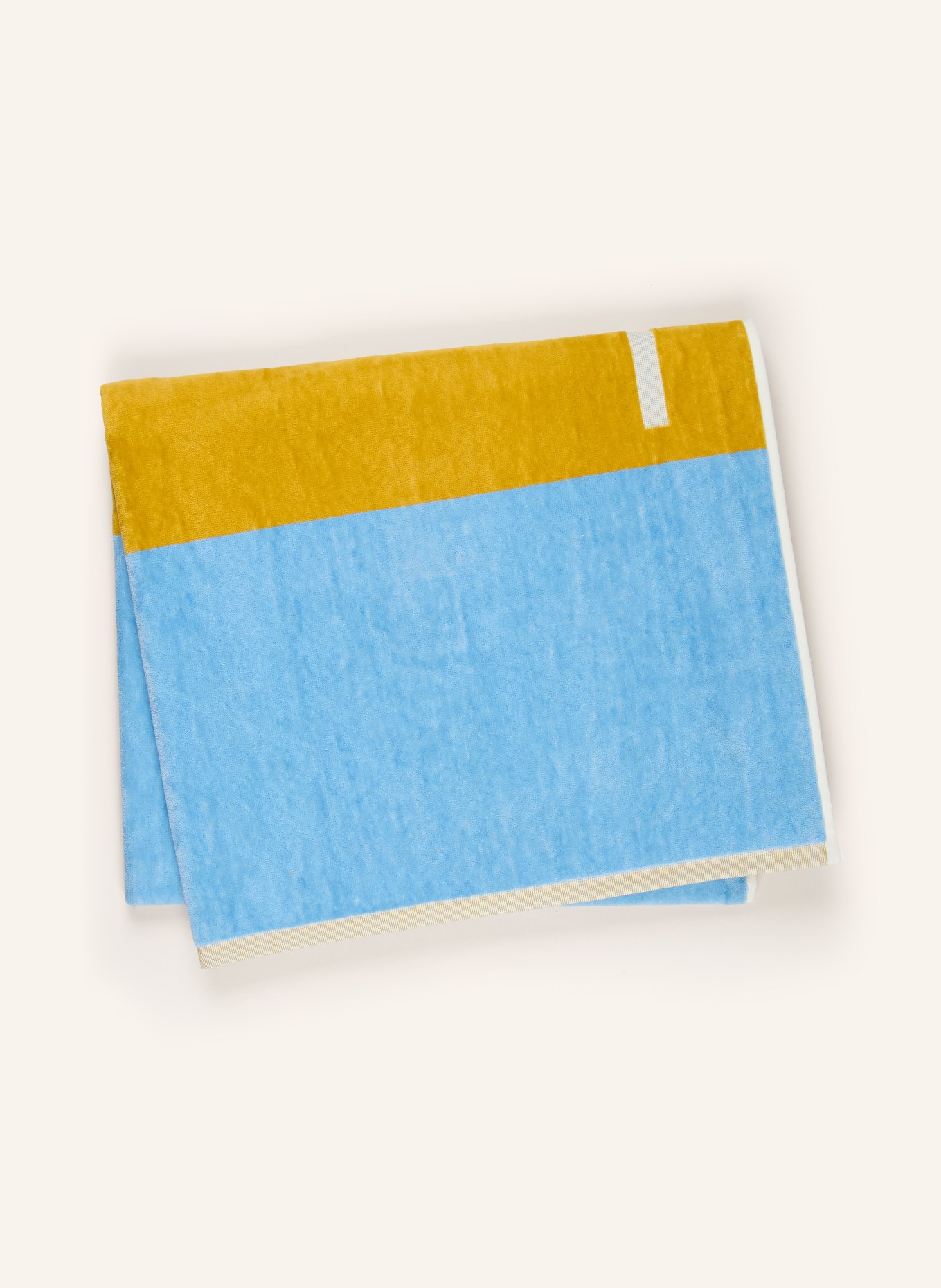 GANT HOME beach towel: YELLOW / CREAM / LIGHT BLUE