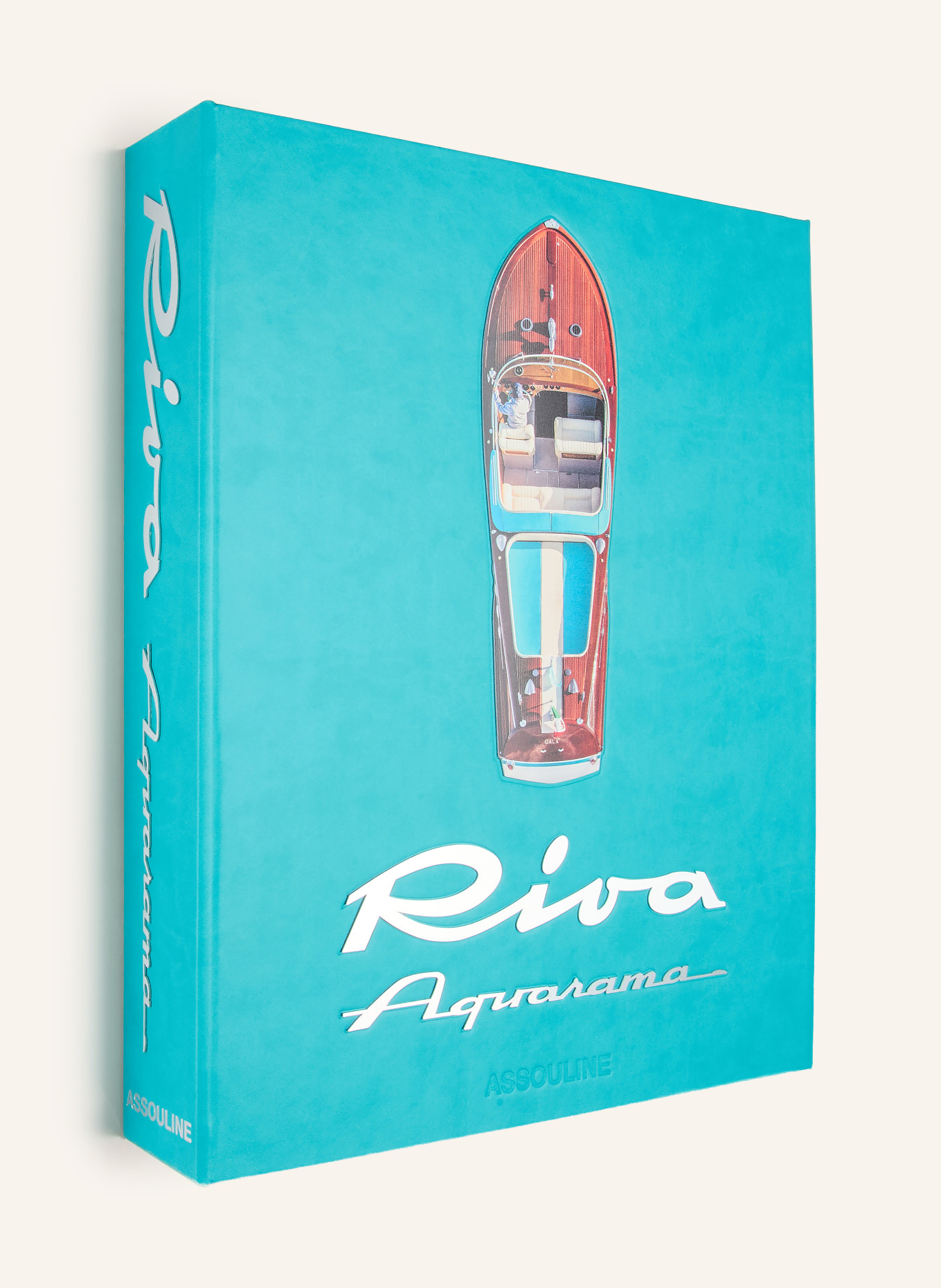 ASSOULINE Książka „RIVA AQUARAMA”: JASKRAWY NIEBIESKI / ZŁOTY / CZERWONY