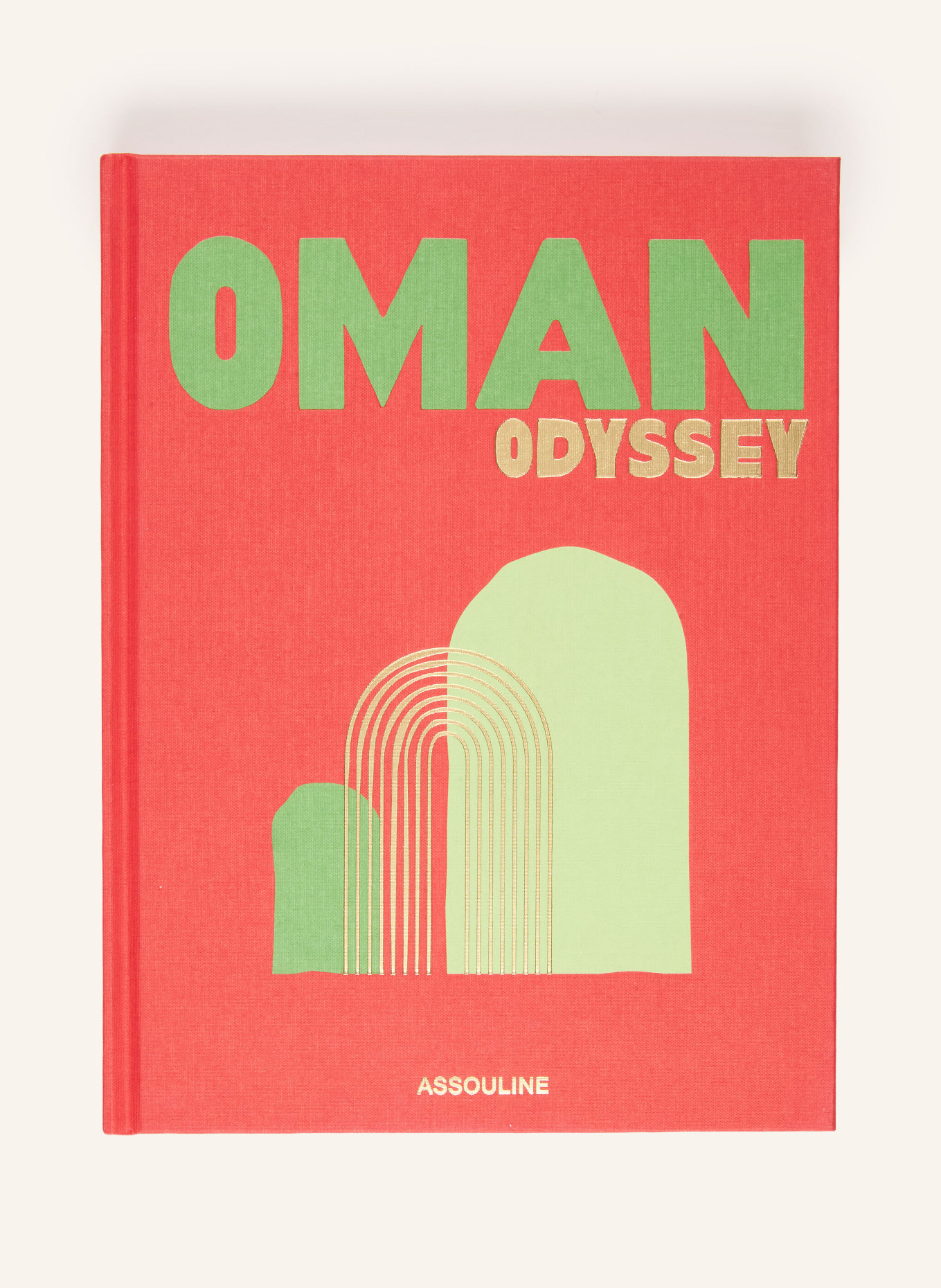 ASSOULINE Boek OMAN ODYSSEY: ROOD / GOUD / LICHTGROEN